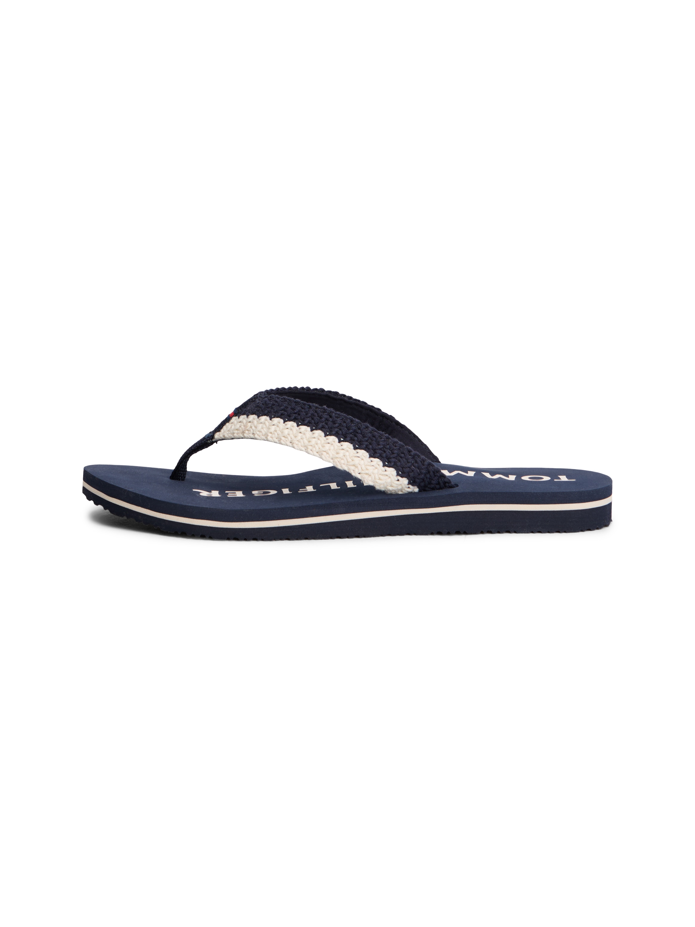 Tommy Hilfiger Séparateur d'orteils »TH CROCHET SUMMER SANDAL«  Dianette, Strandschuh in sommerlicher Häkeloptik