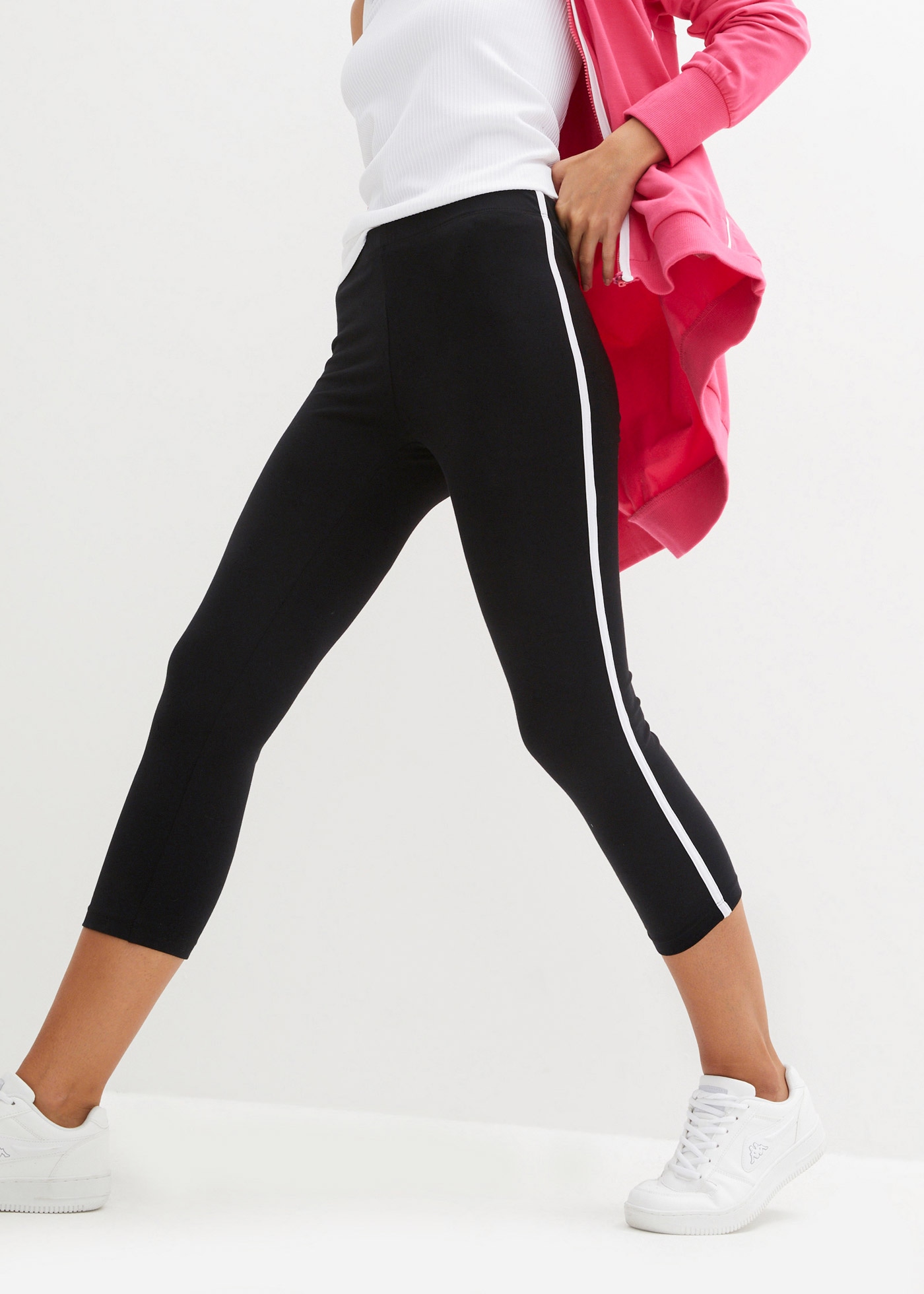 Image of bonprix Trainingstights aus Baumwoll-Stretch-Material, mit Elasthan-Anteil, Skinny Fit