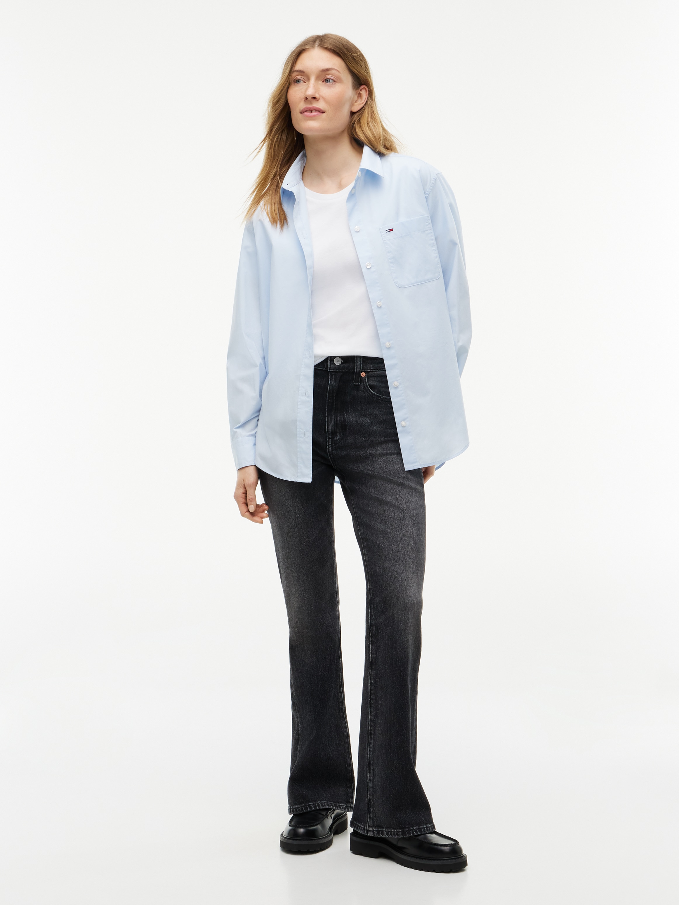 Tommy Jeans Jeans bootcut »SYLVIA HIGH RISE BOOTCUT DJ0187« mélange de coton