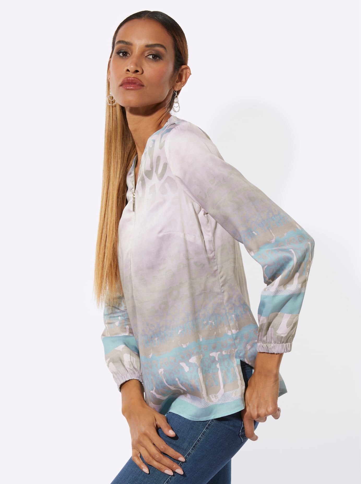 creation L Langarmbluse