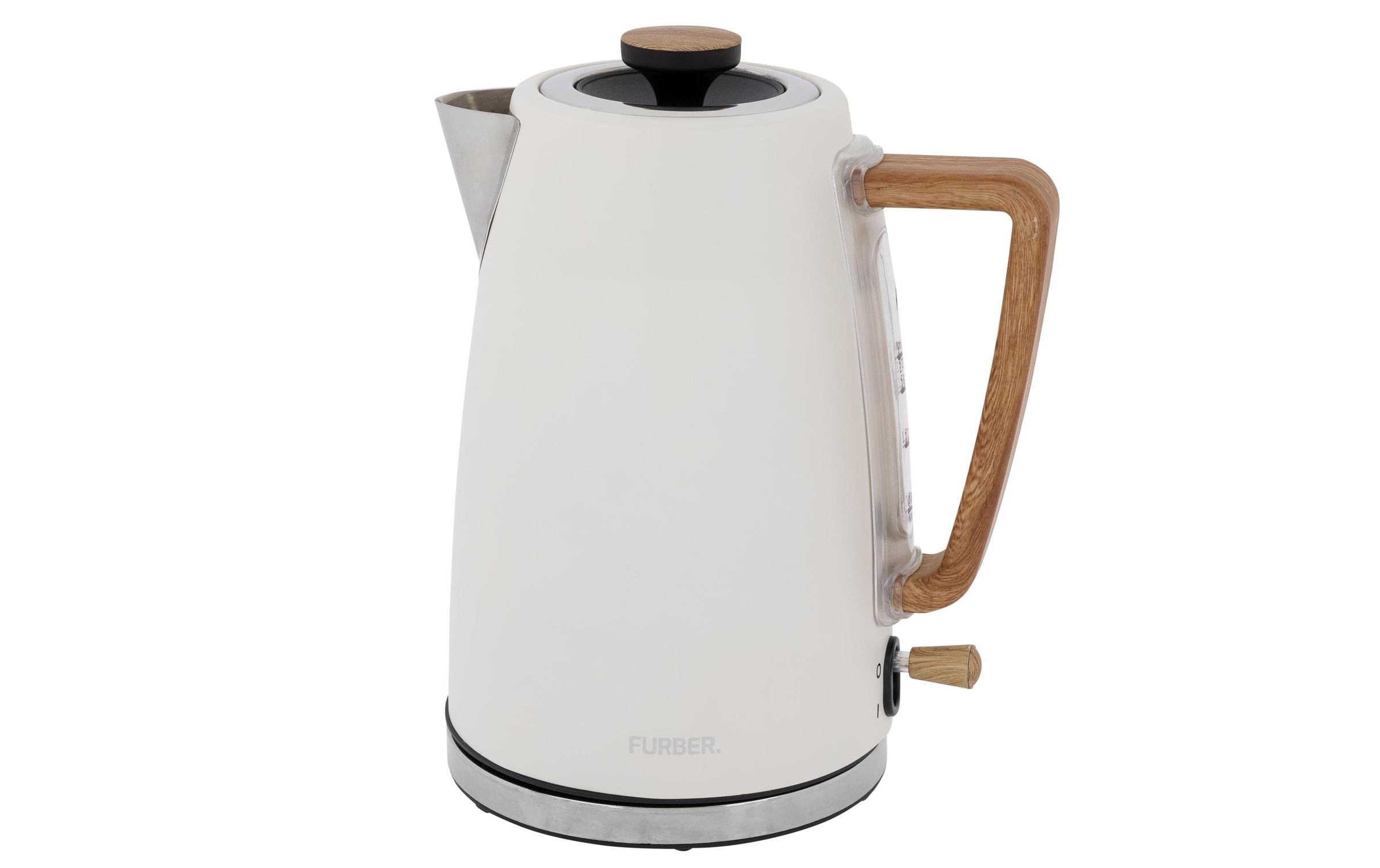FURBER Wasserkocher »Wasserkocher Creu/Holz«, 1,7 l, 2200 W