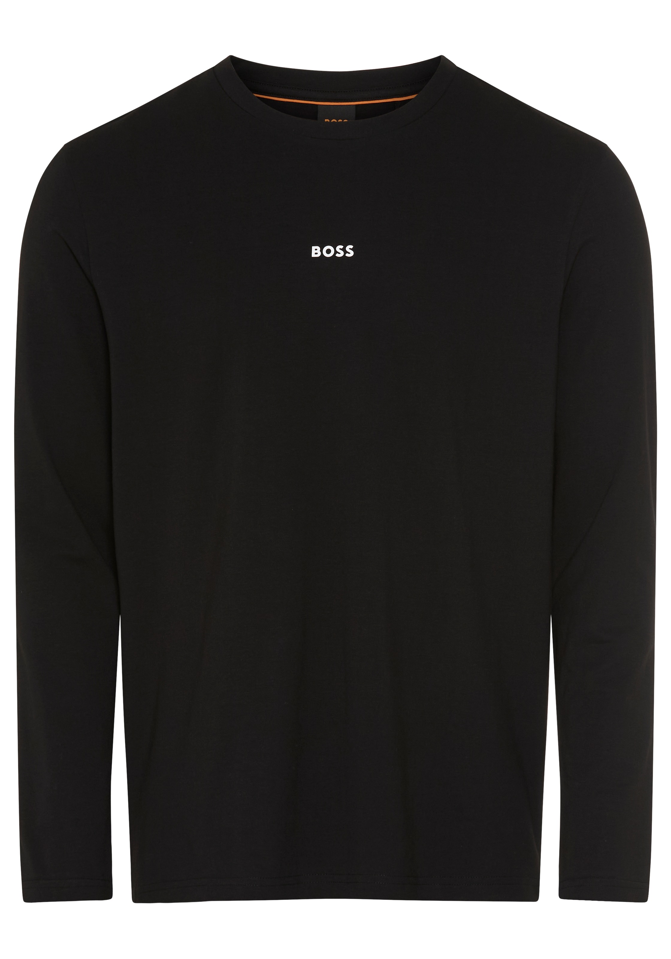 BOSS ORANGE Langarmshirt »TChark« Rundhalsausschnitt, Regular Fit, mit BOSS-Logo