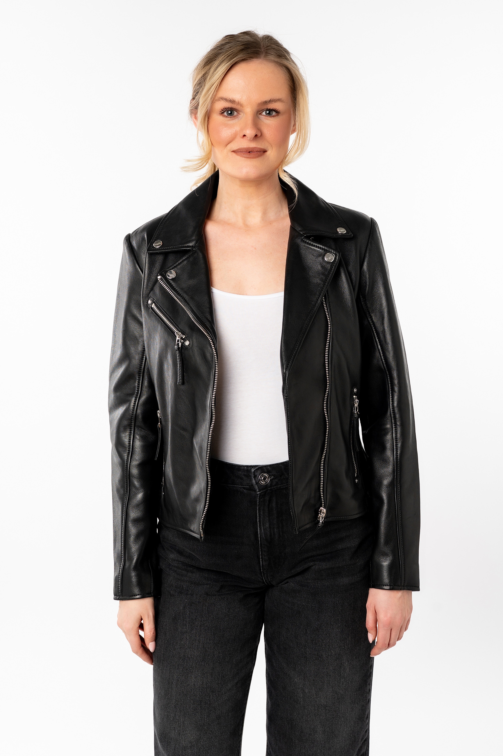 Image of Mauritius Lederjacke "MWPasja" mit Reverskragen