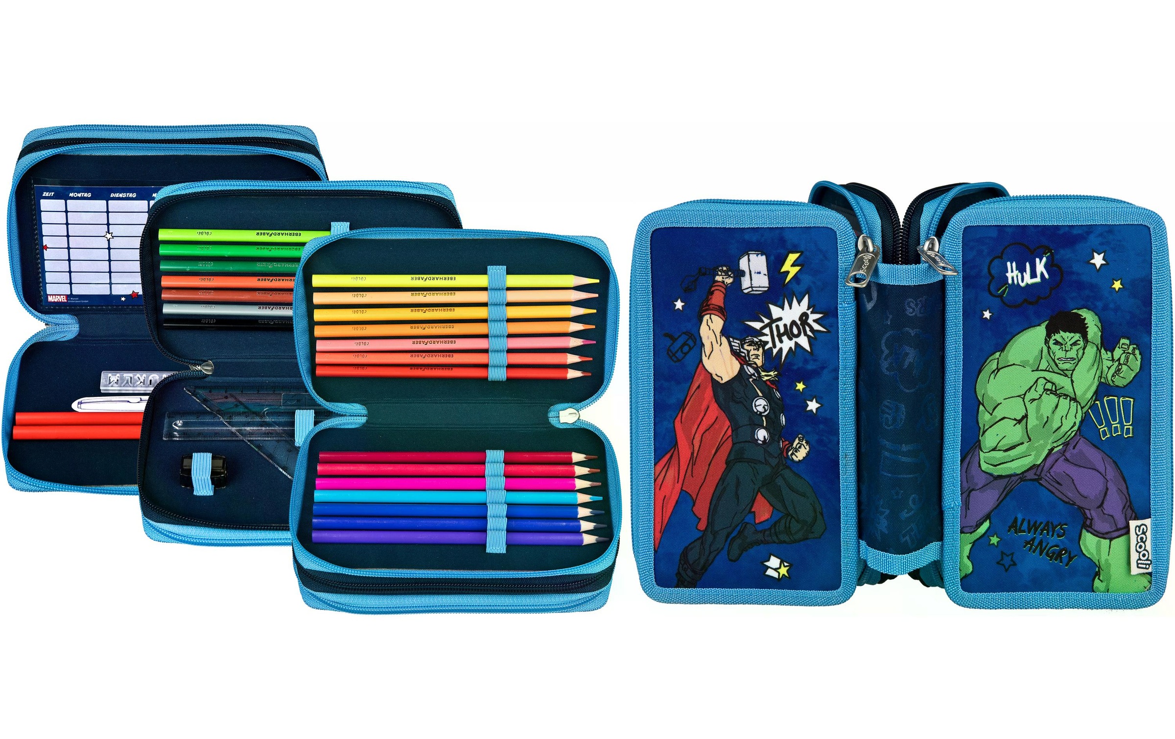 Scooli Federtasche »Scooli Etui Trippledecker«