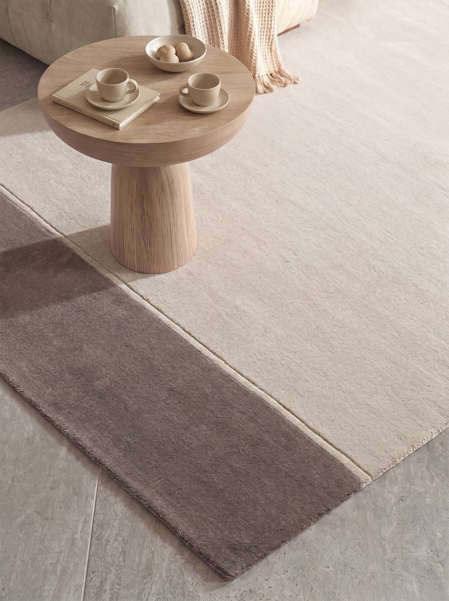 Villeroy & Boch Wollteppich »Wollteppich Quentin« rechteckig 16 mm Höhe Wolle, Natur, Handgemacht, Landhaus, Skandi, Wohnzimmer, Schlafzimmer