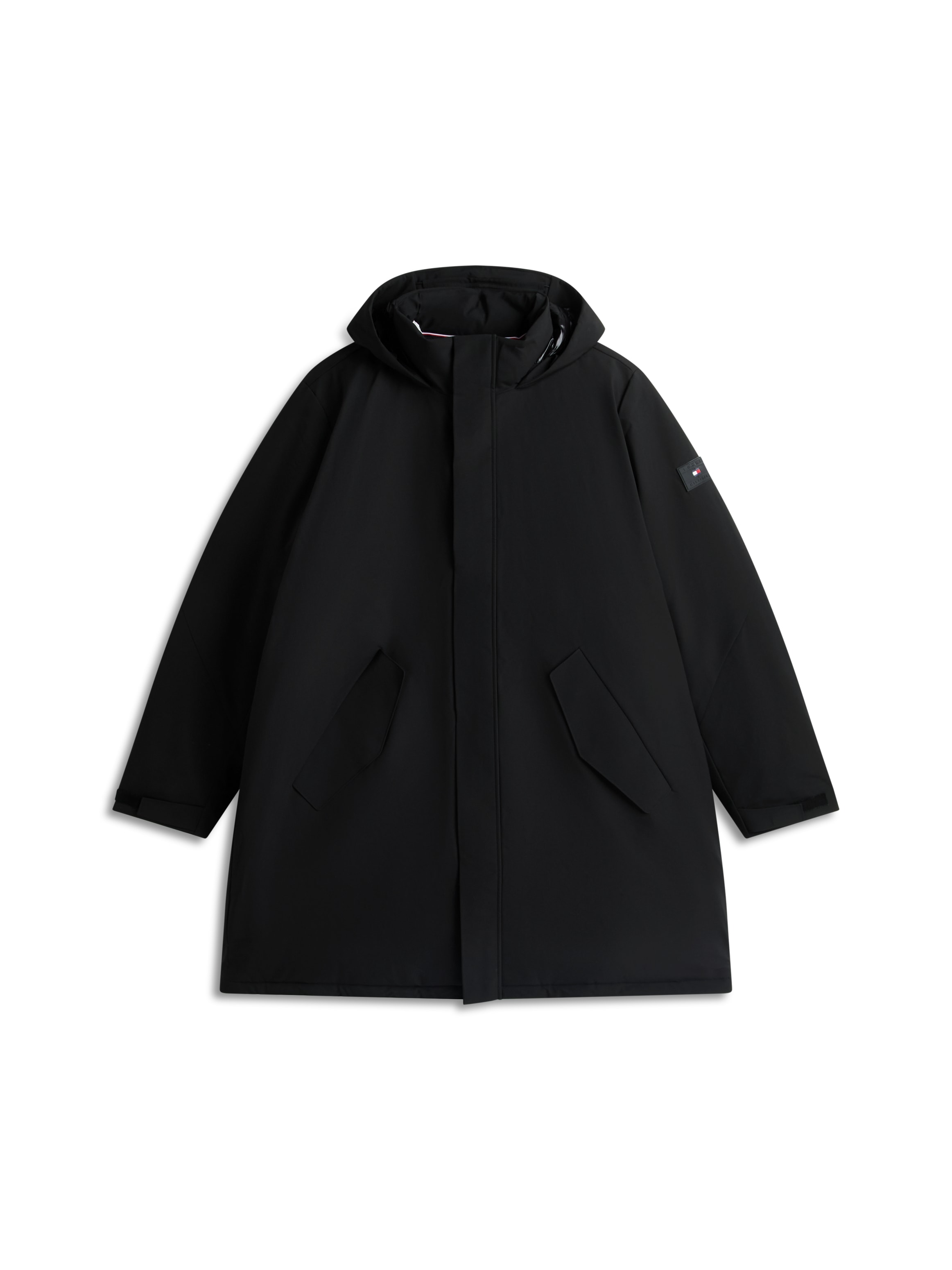 Tommy Hilfiger Big & Tall Funktionsmantel »HOODED PARKA« Grosse Grössen Tech Winterparka Jacke Wasserabweisend abnehmbare Kapuze