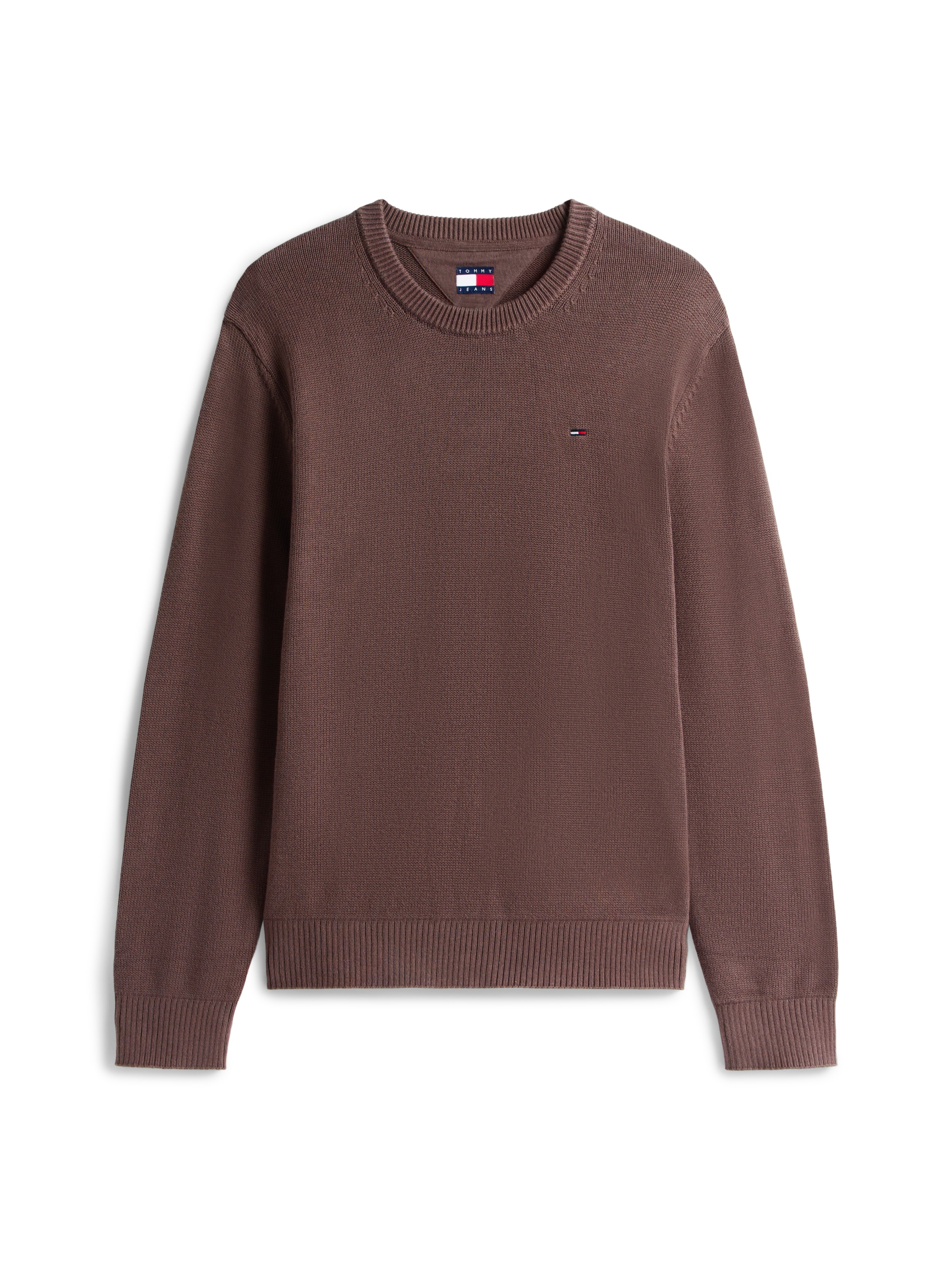 Tommy Jeans Rundhalspullover Slim fit mit Rundhalsausschnitt