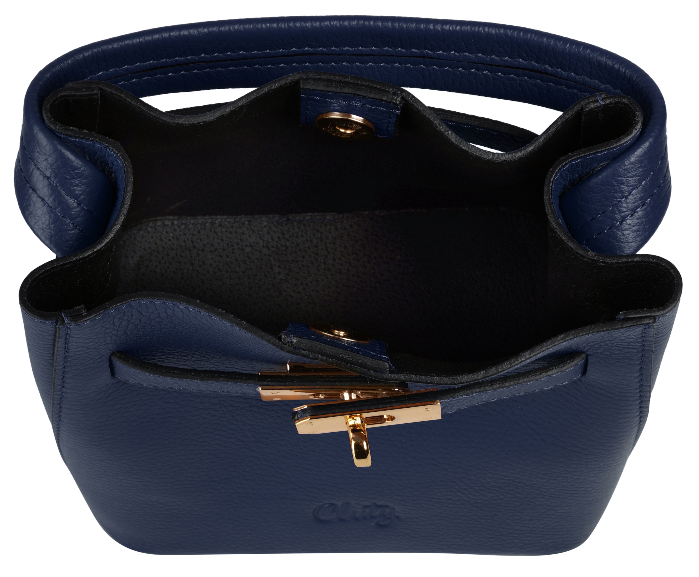 Cluty Umhängetasche echt Leder, Made in Italy