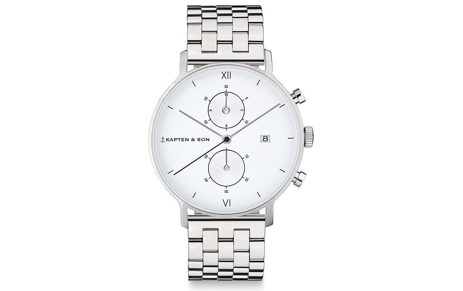 Image of Kapten & Son Quarzuhr »Chrono Silver Steel« bei Ackermann Versand Schweiz