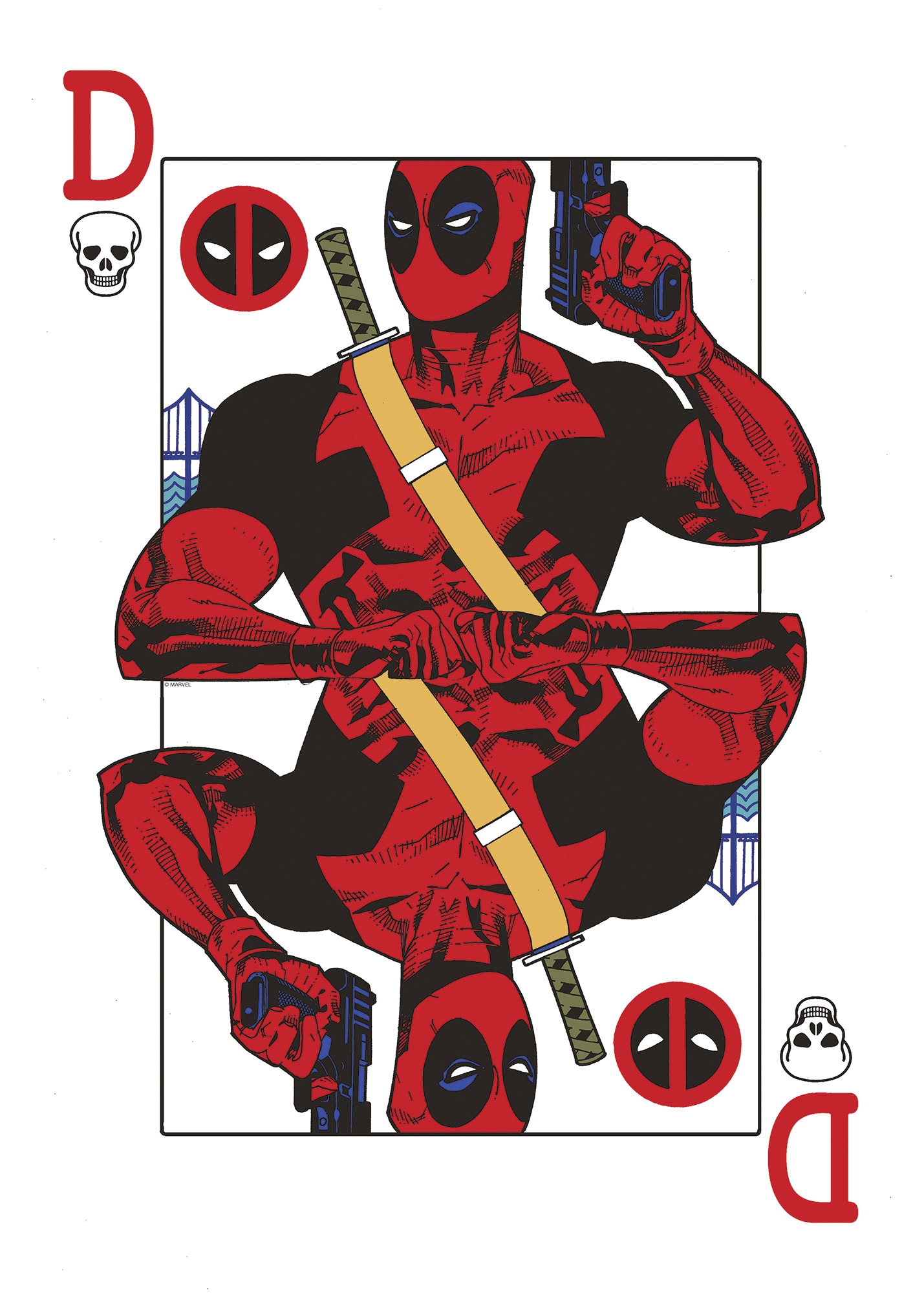 Komar Wandbild »Marvel Deadpool Jack of all Trades« Disney Set, 1 Stk. tlg. 50 x 70 cm (Breite x Höhe) - Kinderzimmer, Dekoration