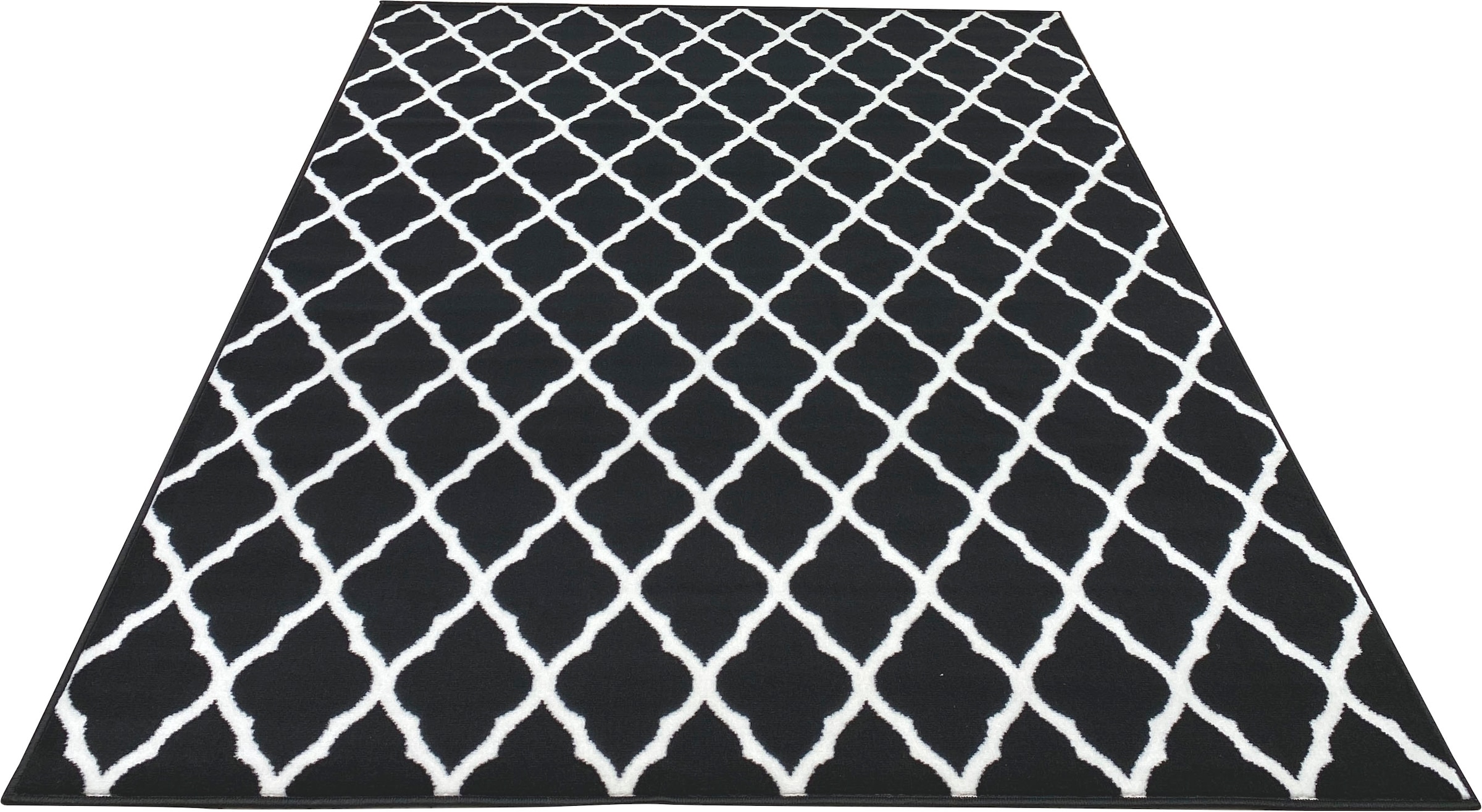 Kurzflor-Teppich Leonique rechteckig, auf grafisches »Elliota«, Teppich Rauten-Design, versandkostenfrei modern,