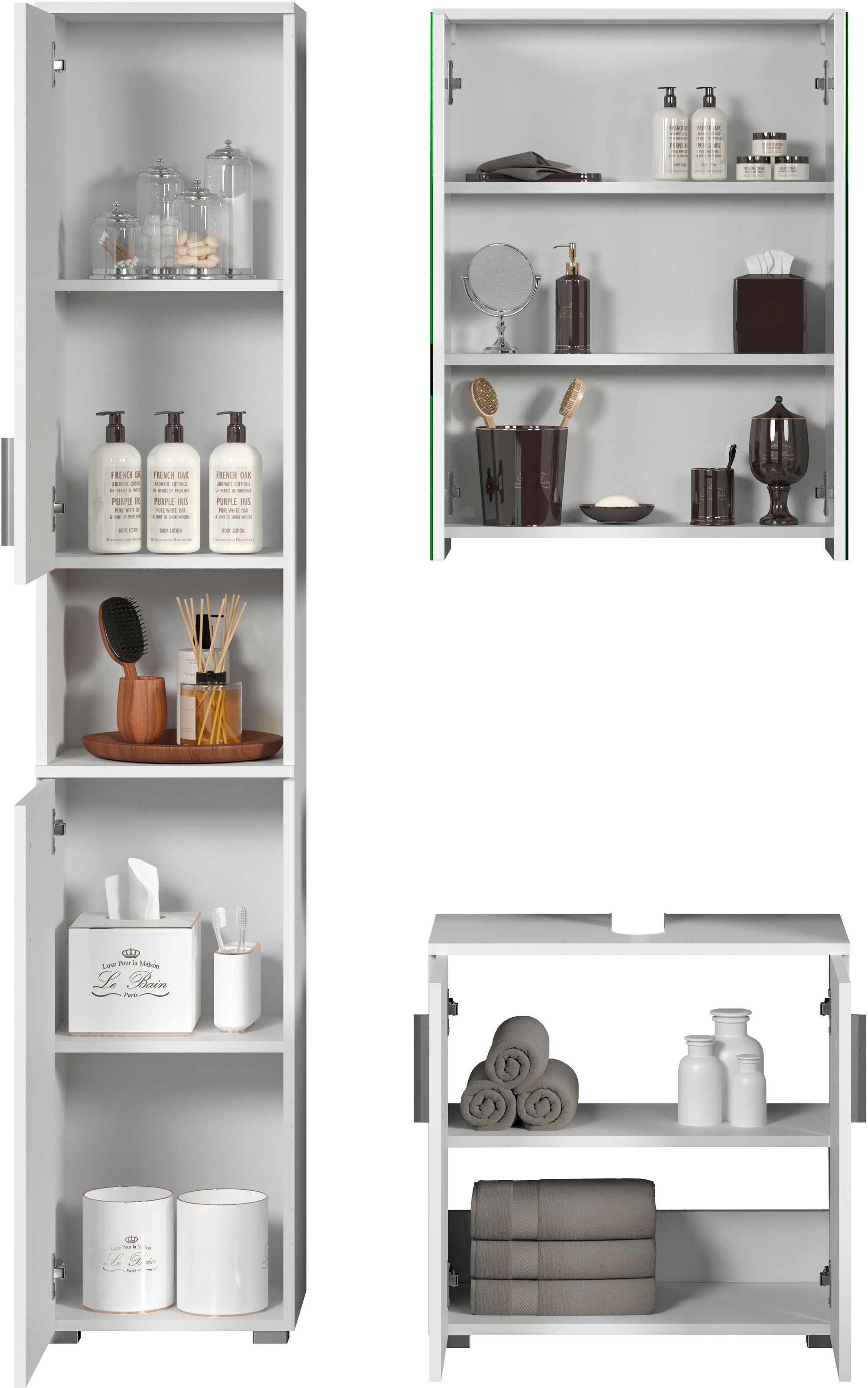 welltime Ensemble de salle de bains »Prag« Set, 3 cuis tlg.