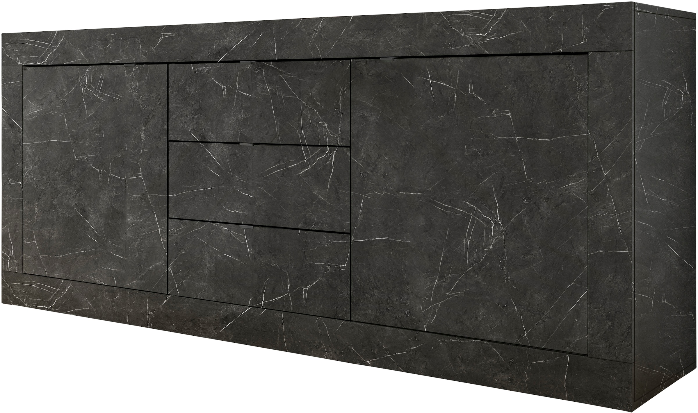 Image of Home affaire Sideboard "Basic Breite 210 cm, Kommode 2 Türen, 3 Schubkästen, Anrichte," Metallgriff, moderne Rahmenoptik, viel Stauraum, Farbauswahl