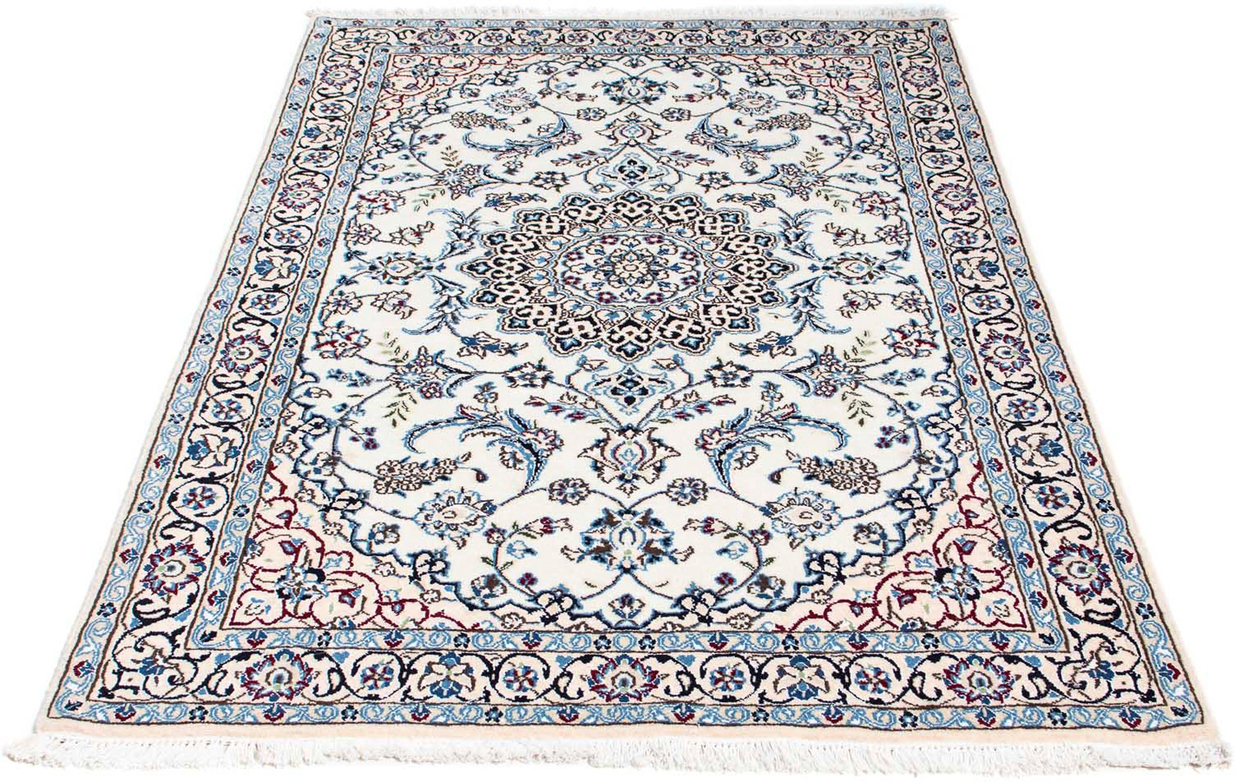 Image of morgenland Orientteppich »Perser - Nain - Royal - 176 x 112 cm - beige«, rechteckig, 10 mm Höhe, Wohnzimmer, Handgeknüpft, Einzelstück mit Zertifikat bei Ackermann Versand Schweiz