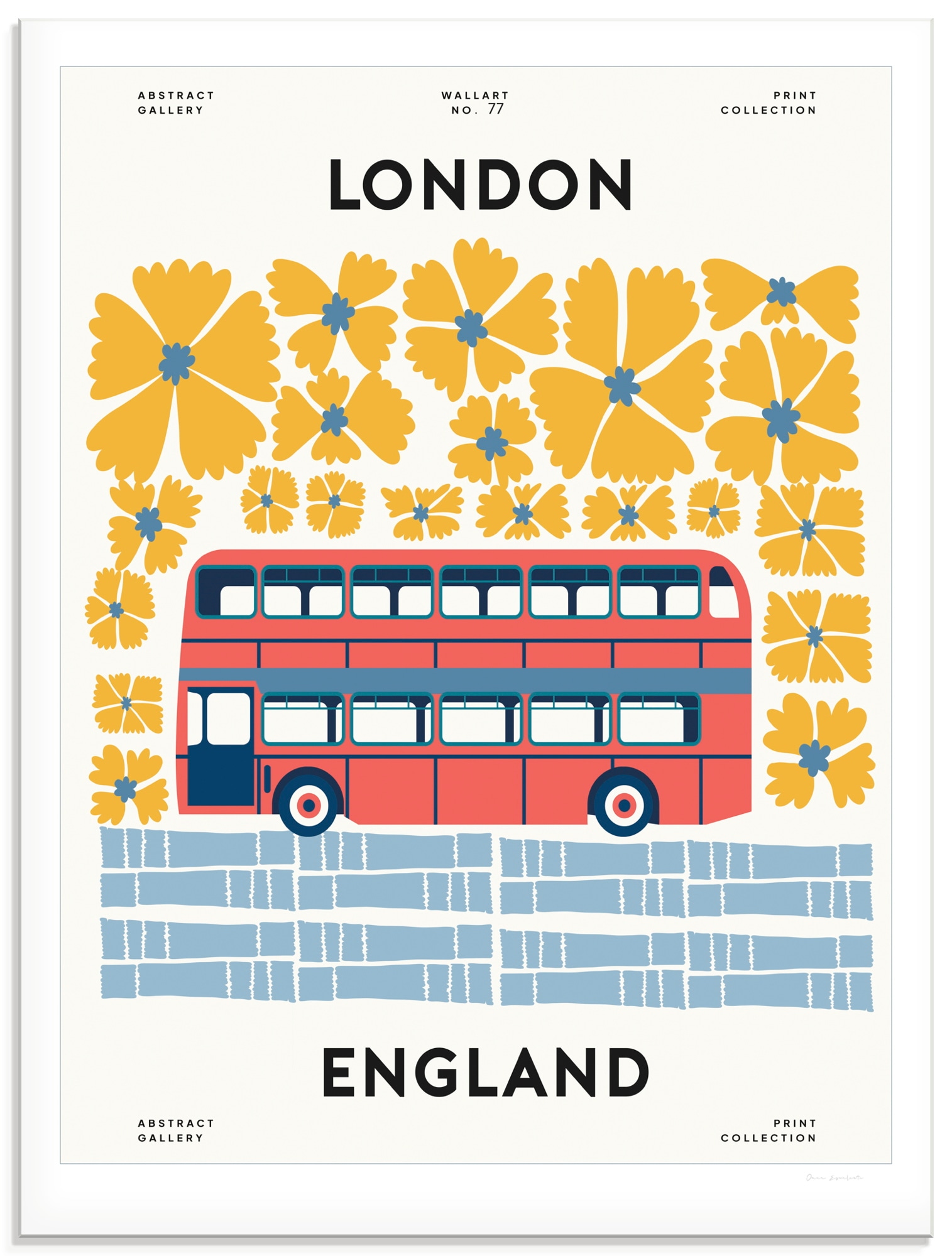 Image of Artland Glasbild "Groovy European" London 1 Stk. tlg. in verschiedenen Grössen