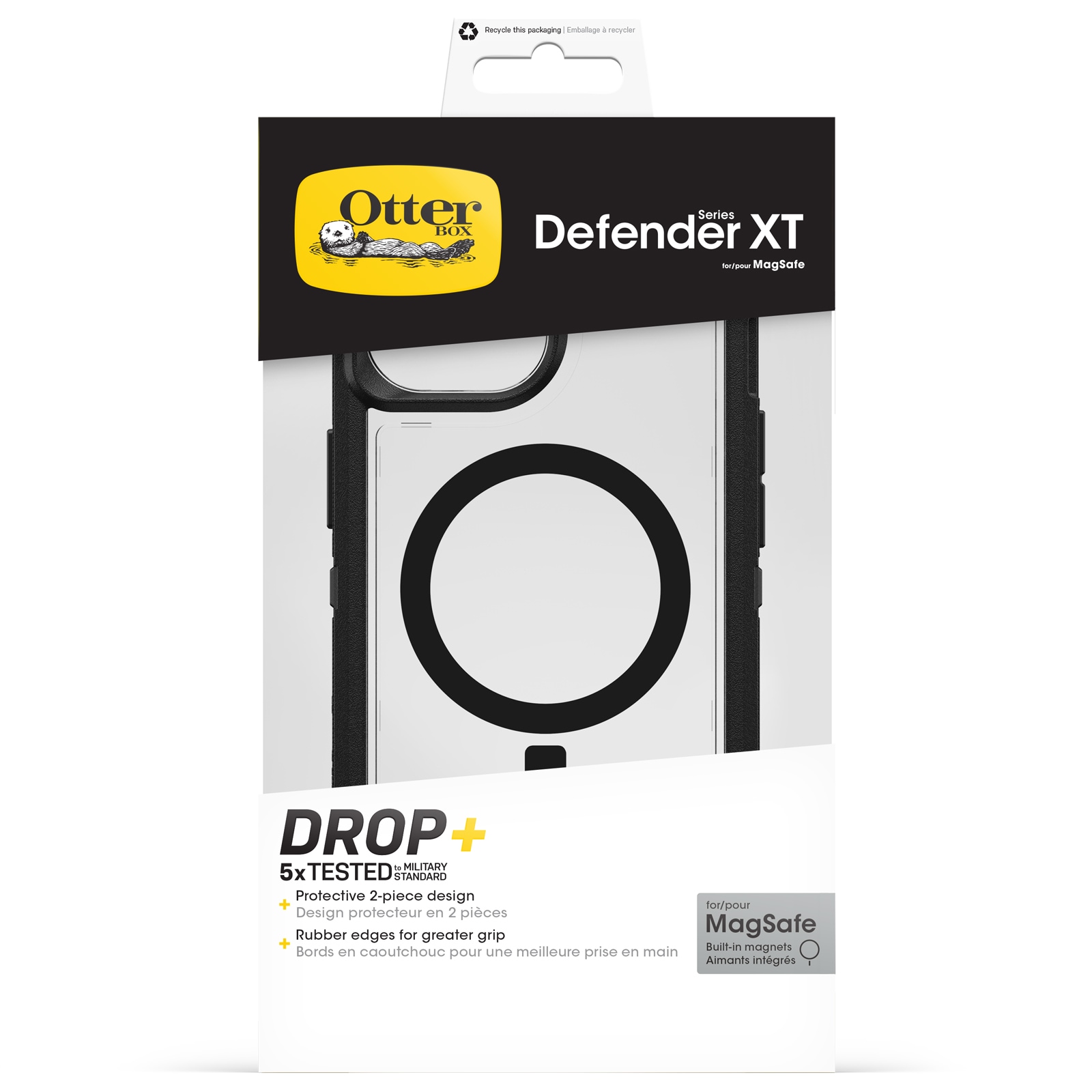Otterbox Backcover »Defender XT Hülle für Apple iPhone 15 für MagSafe, stossfest«, Apple iPhone 15, ultra-robust, schützende Hülle, 5x getestet nach Militärstandard