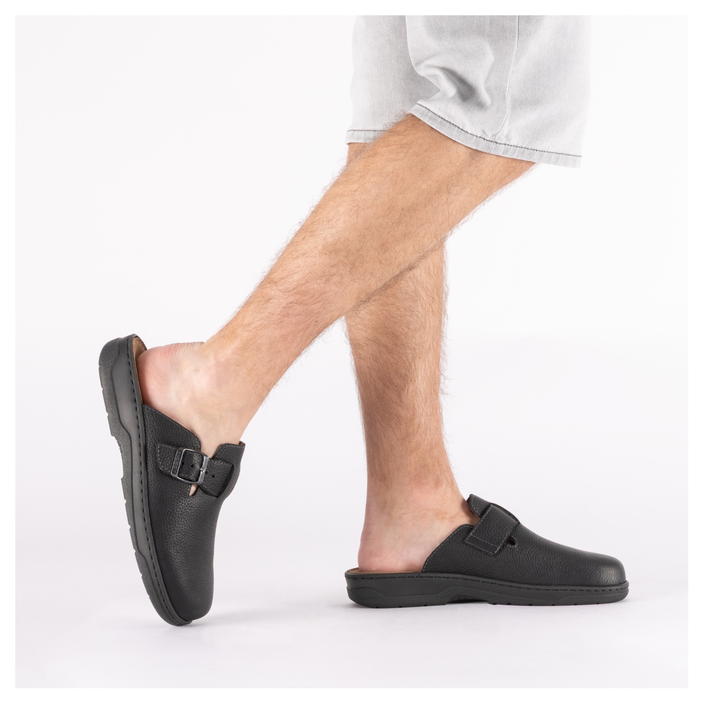 Rieker Clog  Pantolette, Schlupfschuh, Hausschuh mit herausnehmbarem Fussbett