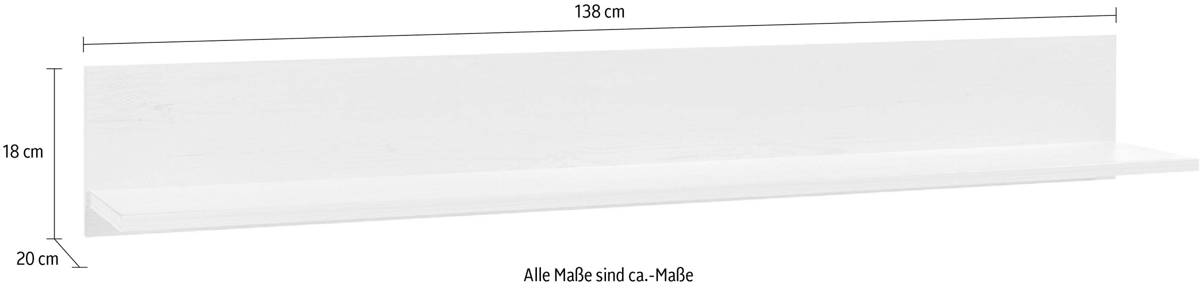 Home affaire Wandregal »ORLANDO«, Breite ca. 138 cm