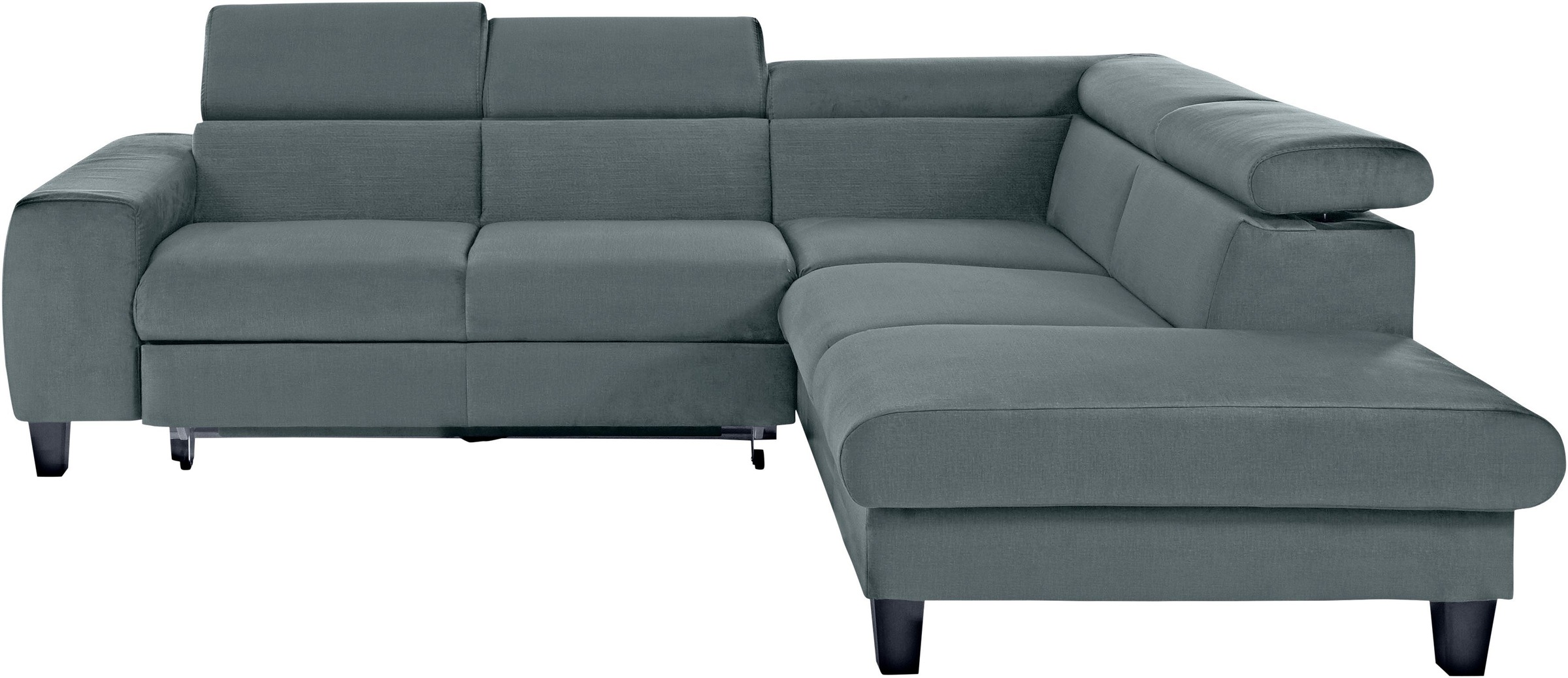 COTTA Polstergarnitur »Morven L-Form«, (Set), Set bestehend aus: Ecksofa mit Kopfteilverstellung & Hocker
