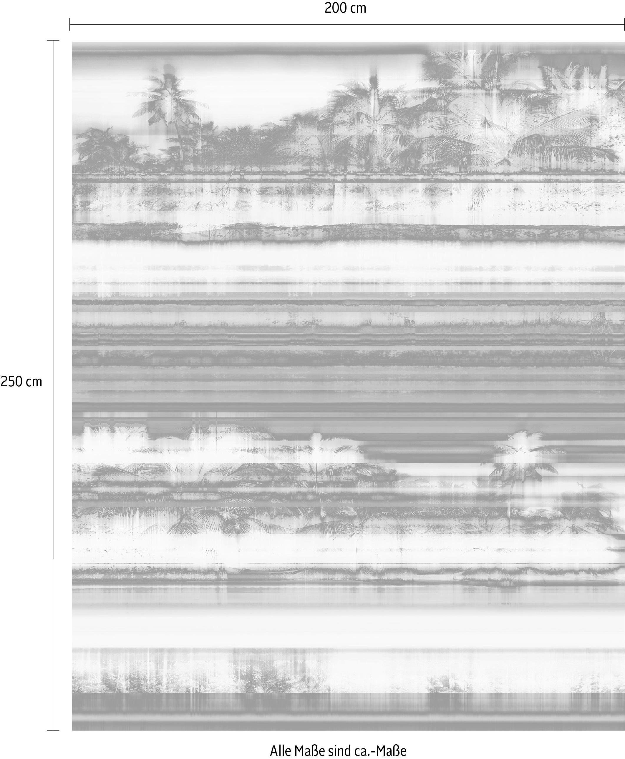 Komar Vliestapete »Digitaldruck Vlies - Miami Radio - Grösse 200 x 250 cm«, bedruckt, Wohnzimmer, Schlafzimmer