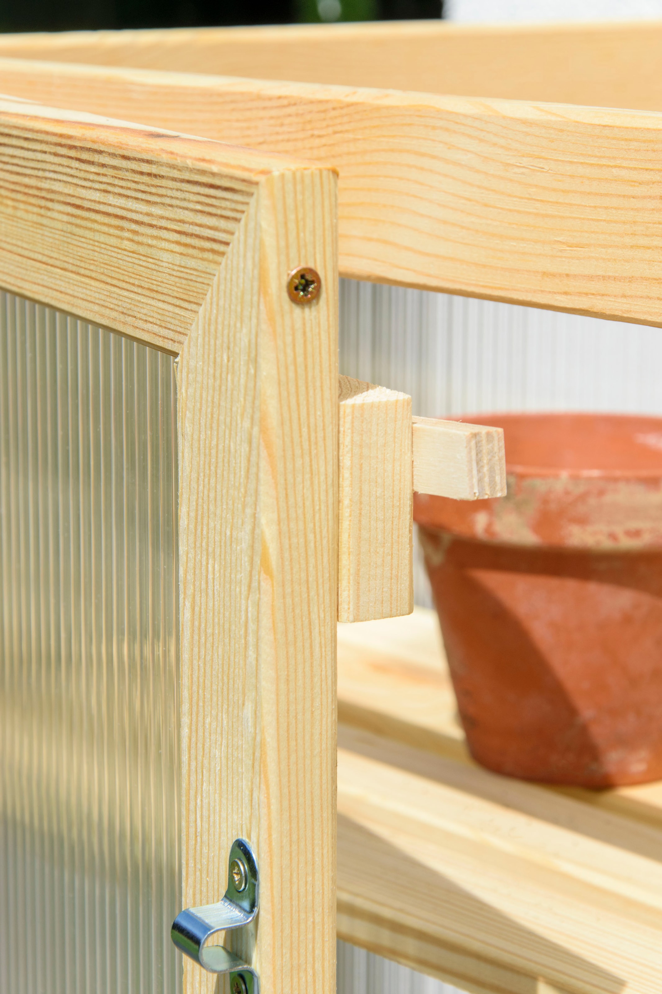 dobar Anzuchttopf »Dome«, grosser Anzuchtschrank aus FSC®-zertifiziertem Kiefernholz