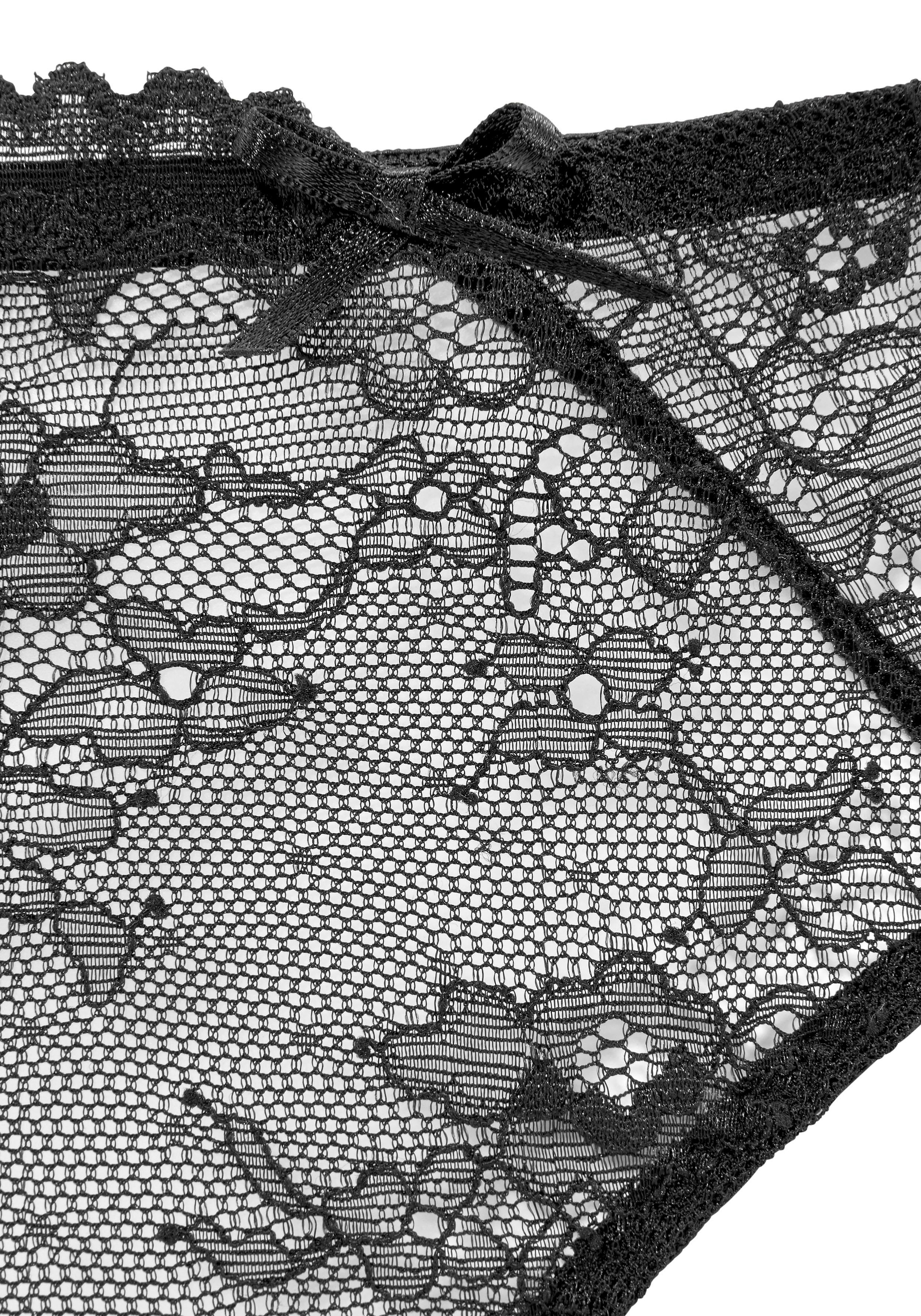 LASCANA Slip aus floraler Spitze