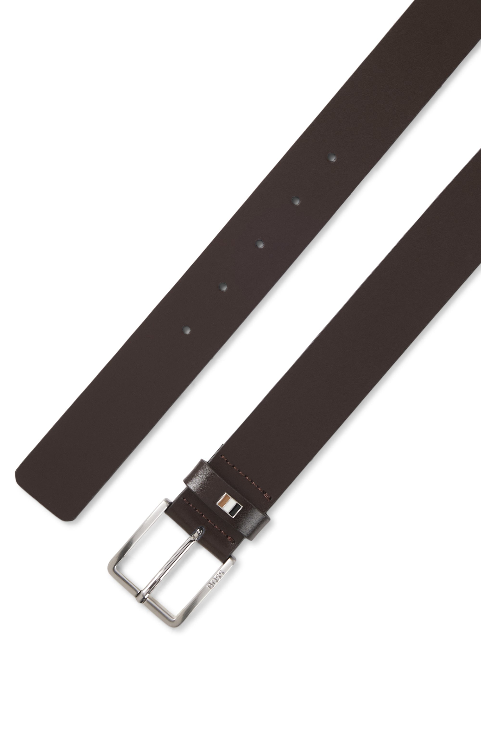BOSS Ceinture en cuir »Ther-Flag-E_Sz35« mit stilvollen Markendetails