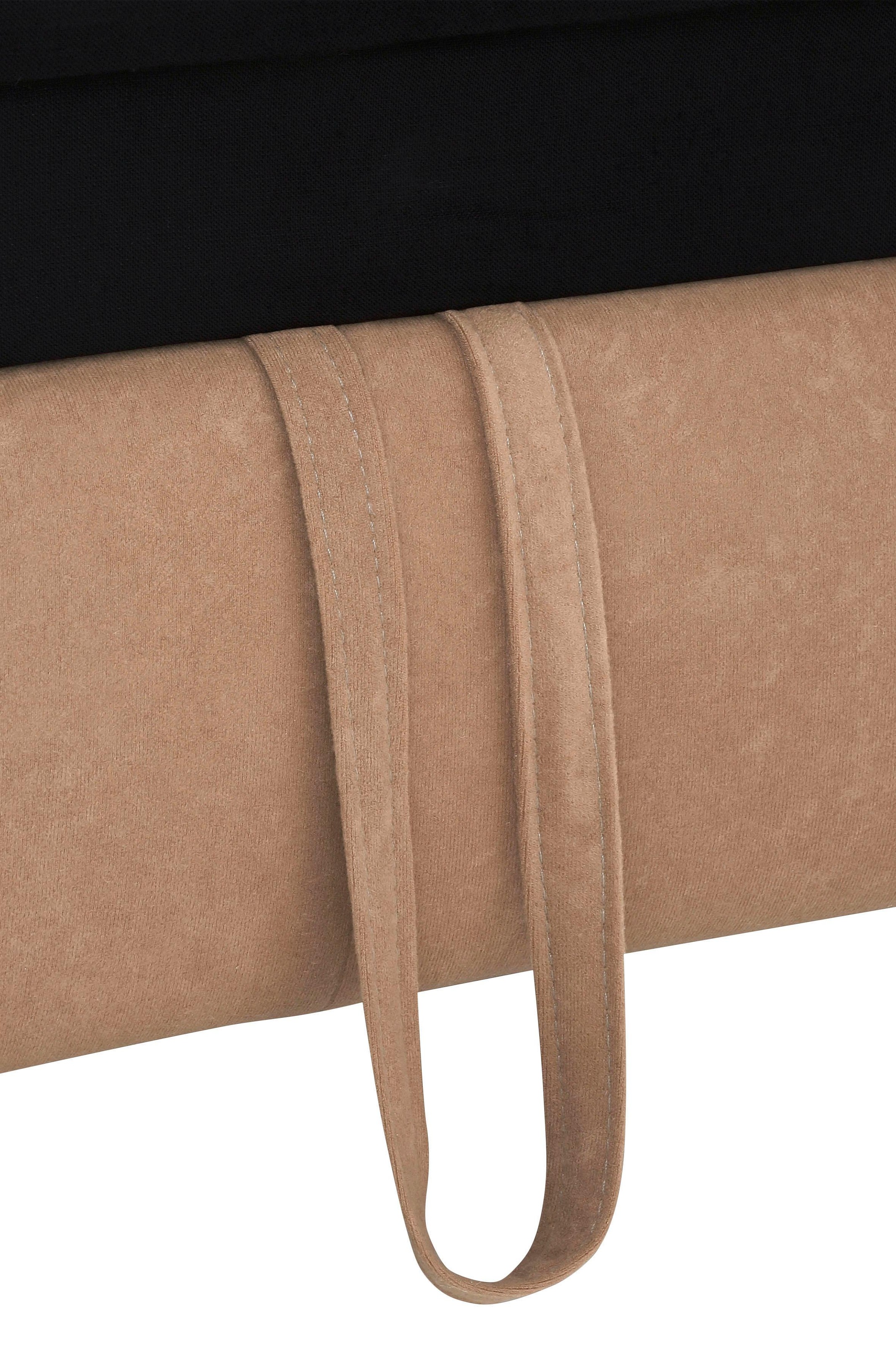 Home affaire Wohnlandschaft »Earl U-Form« wahlweise auch mit Bettfunktion oder Bettfunktion mit Bettkasten