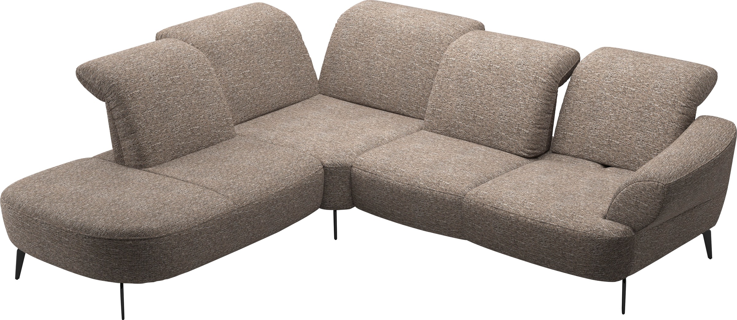 sit&more Ecksofa »Dance, L-Form, inkl. Sitztiefenverstellung«, inkl. Click&Seat, optional mit Kopfteilverstellung