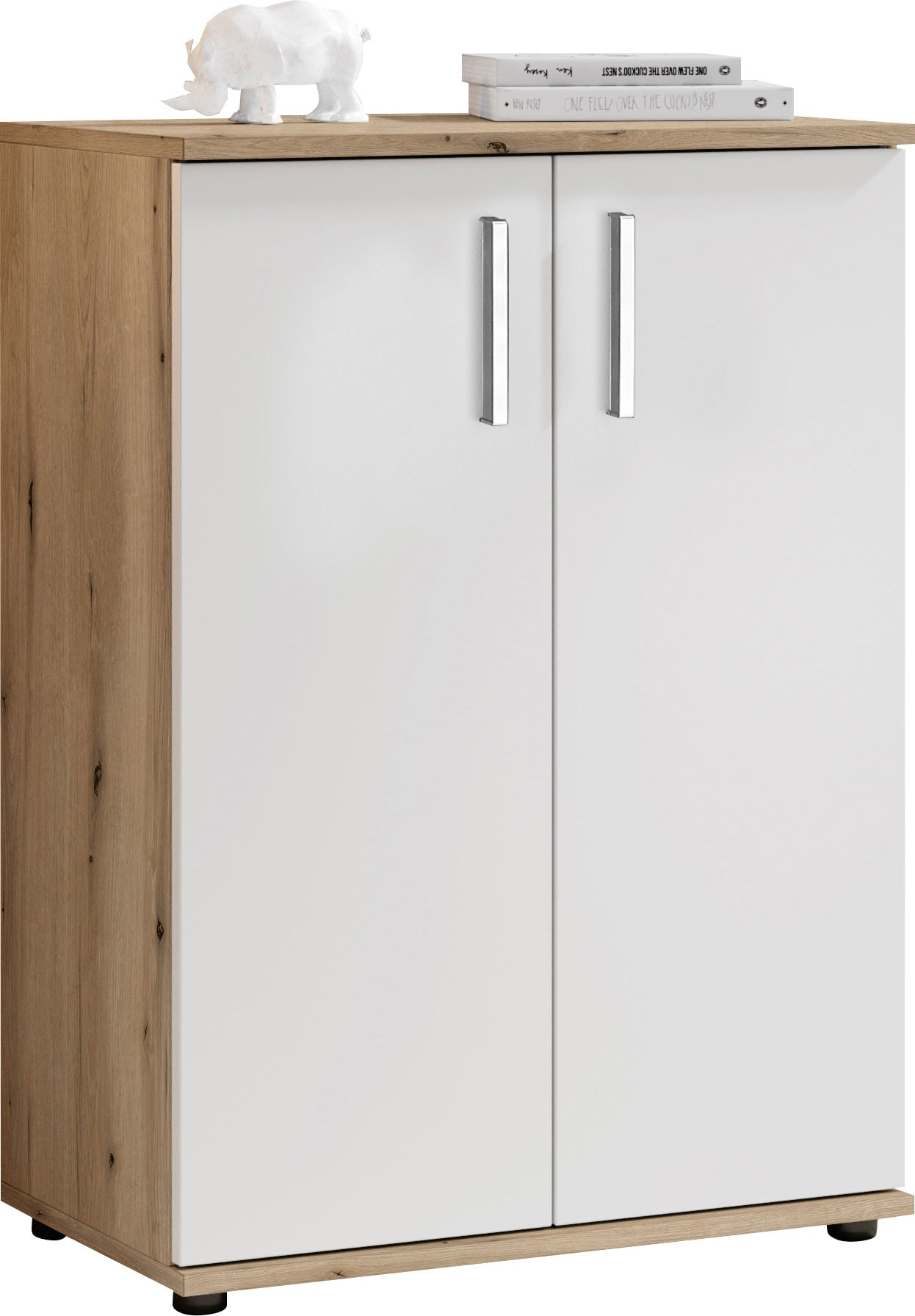 HBZ Kommode »BC-Drift-2, Mehrzweckschrank Stellmass BxHxT 60x84x35 cm« 1 Stk. tlg. Schrank mit 2 Türen und 1 Einlegeboden