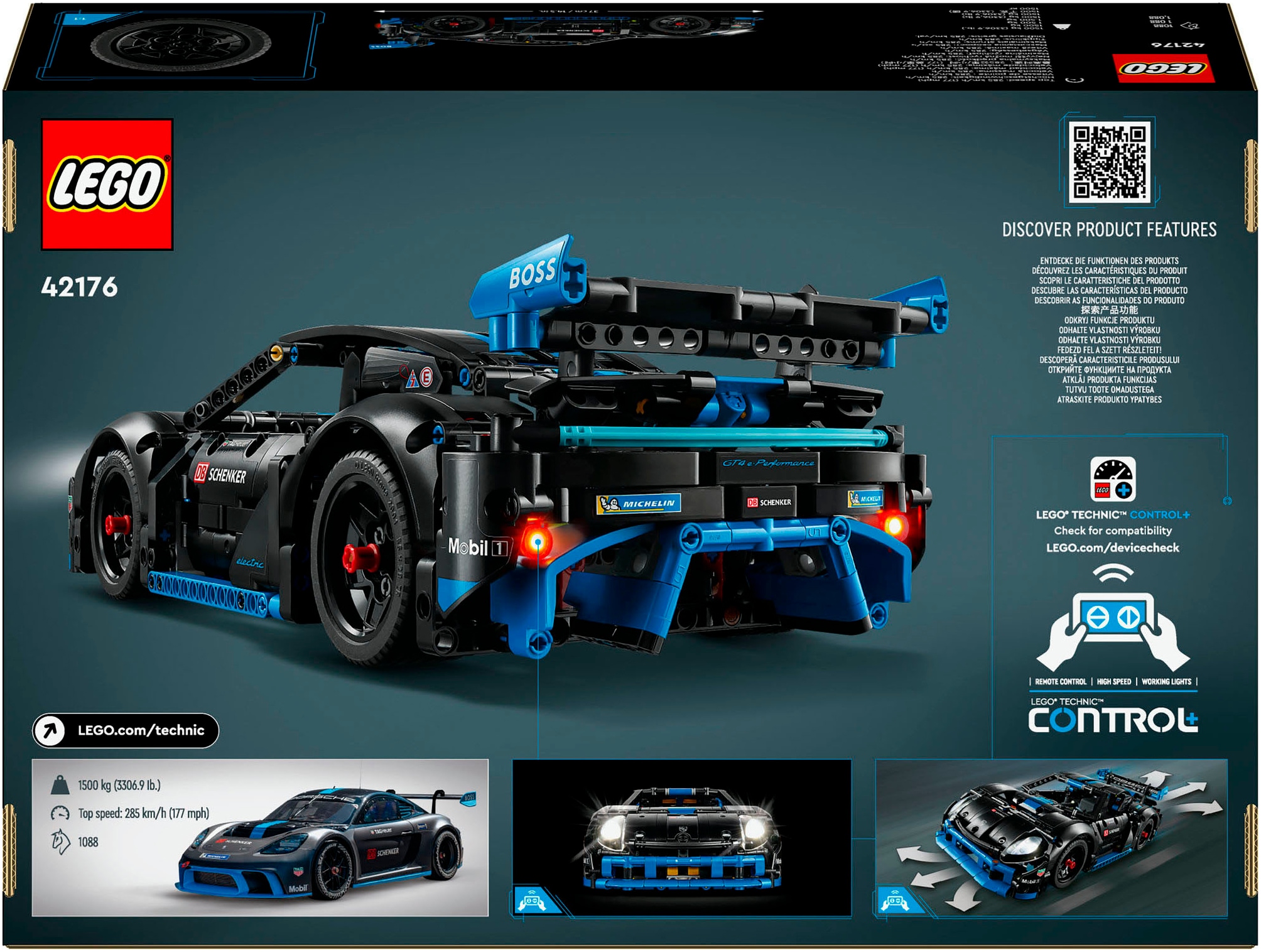LEGO® Pions de construction »Porsche GT4 e-Performance Rennwagen (42176), LEGO Technic« Made in Europe