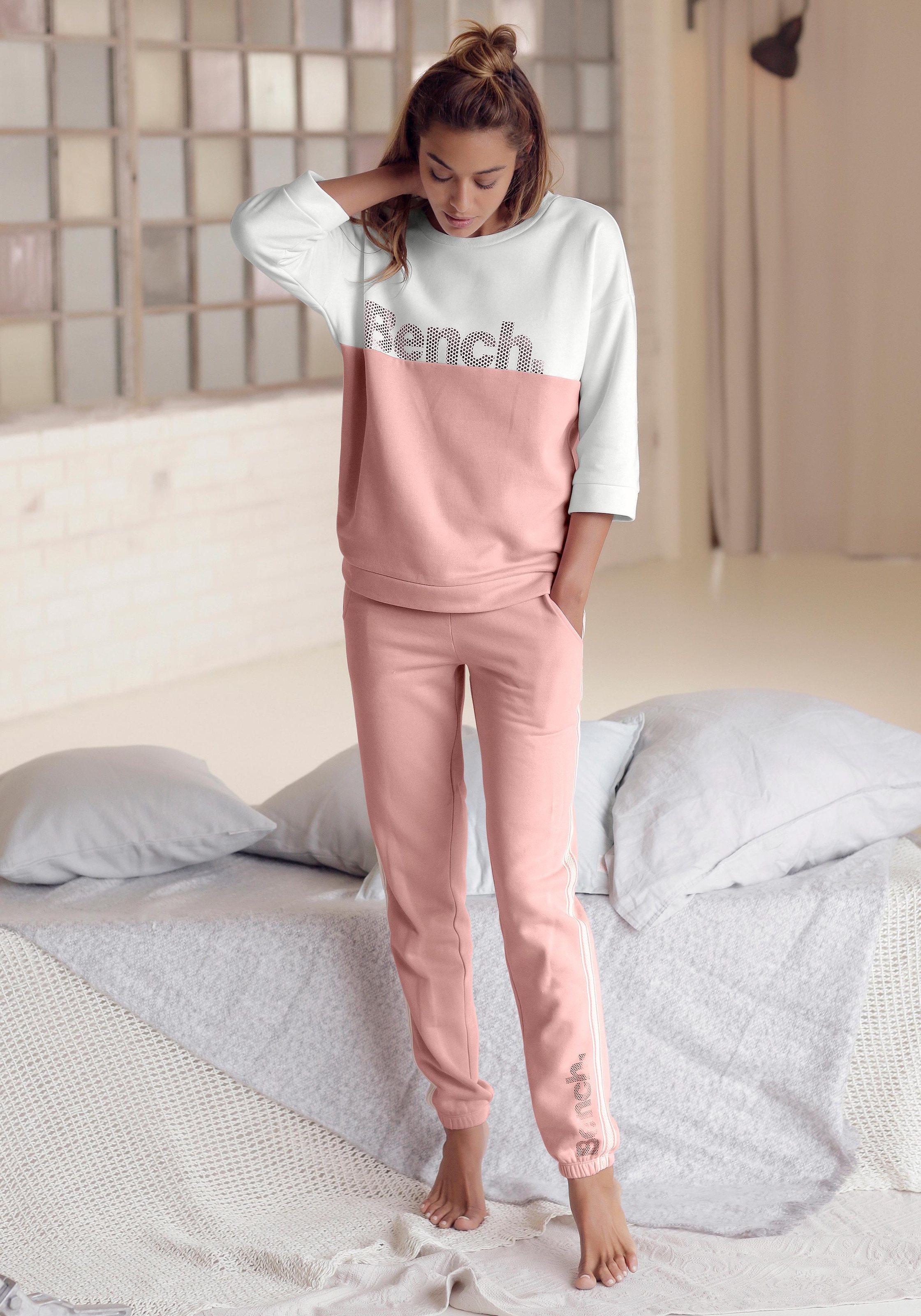 Bench. Sweatshirt, im Colorblocking Design, Loungewear, Loungeanzug