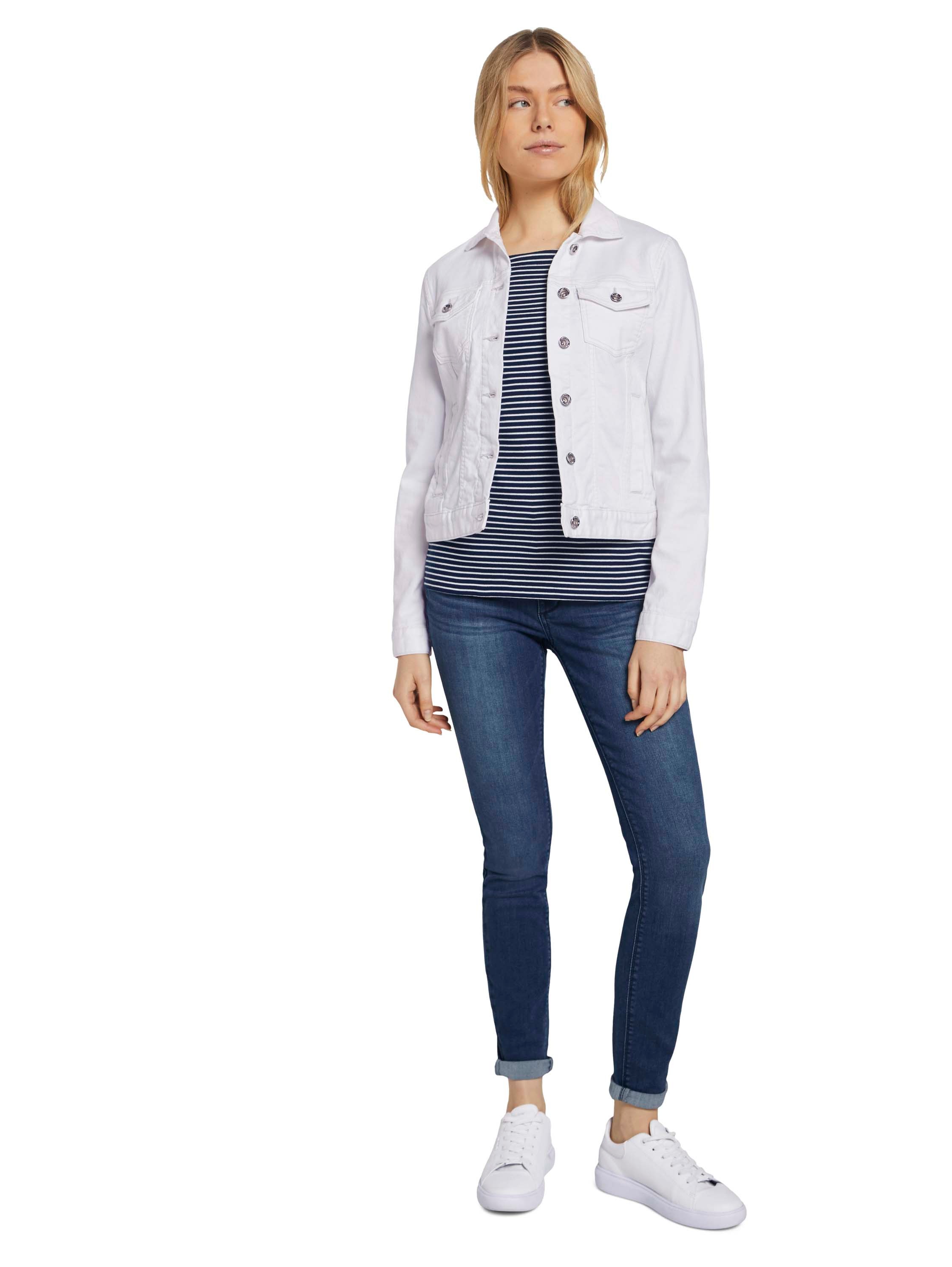 TOM TAILOR T-shirt à manches 3/4 mit Streifenmuster