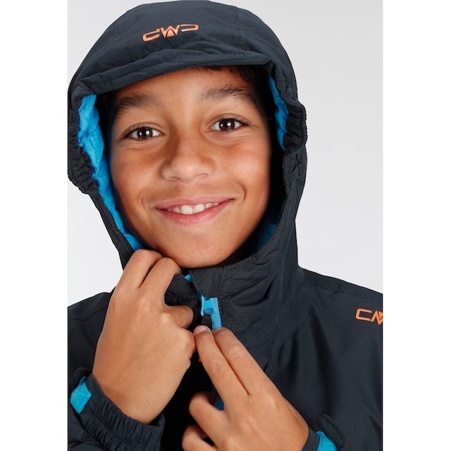 Entdecke CMP Outdoorjacke »KID JACKET FIX HOOD - für Kinder«, mit Kapuze, Schnell  trocknend & Atmungsaktiv & Wärmend auf