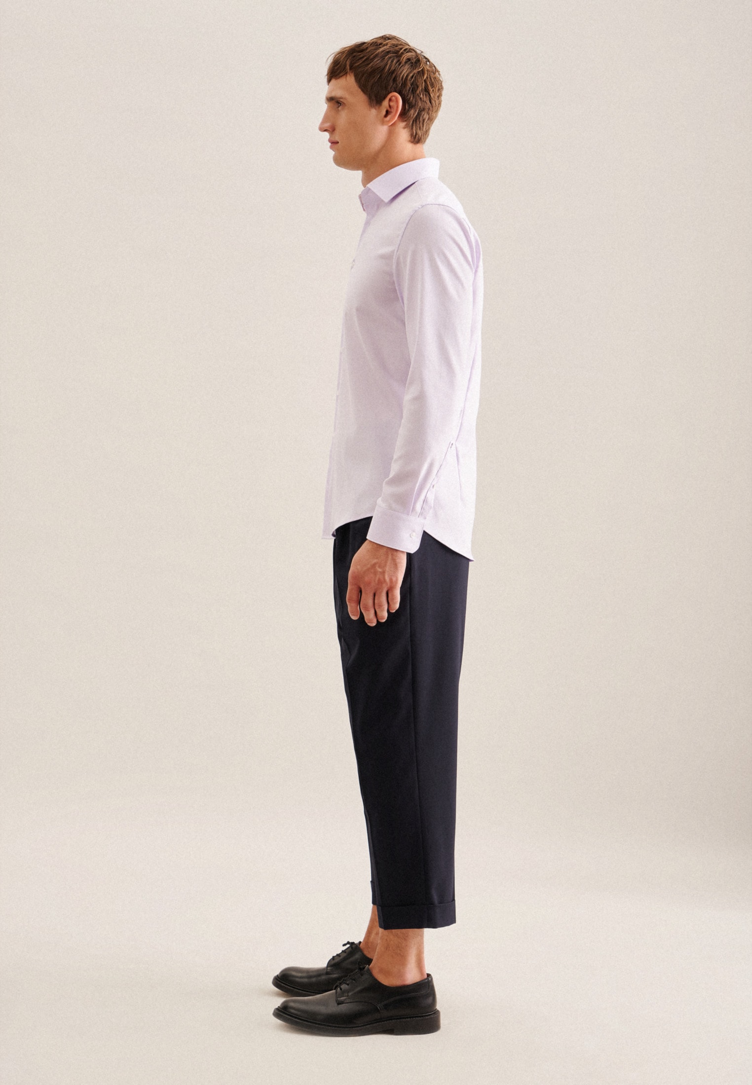 seidensticker Businesshemd »Schwarze Rose« Shaped 1/1 Kentkragen Struktur