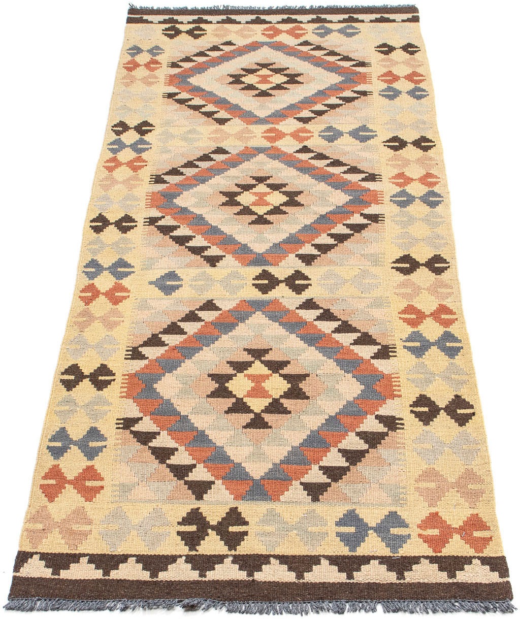 Image of morgenland Läufer »Kelim Maimene Medaillon 195 x 50 cm«, rechteckig, 0,5 mm Höhe, Wendeteppich bei Ackermann Versand Schweiz