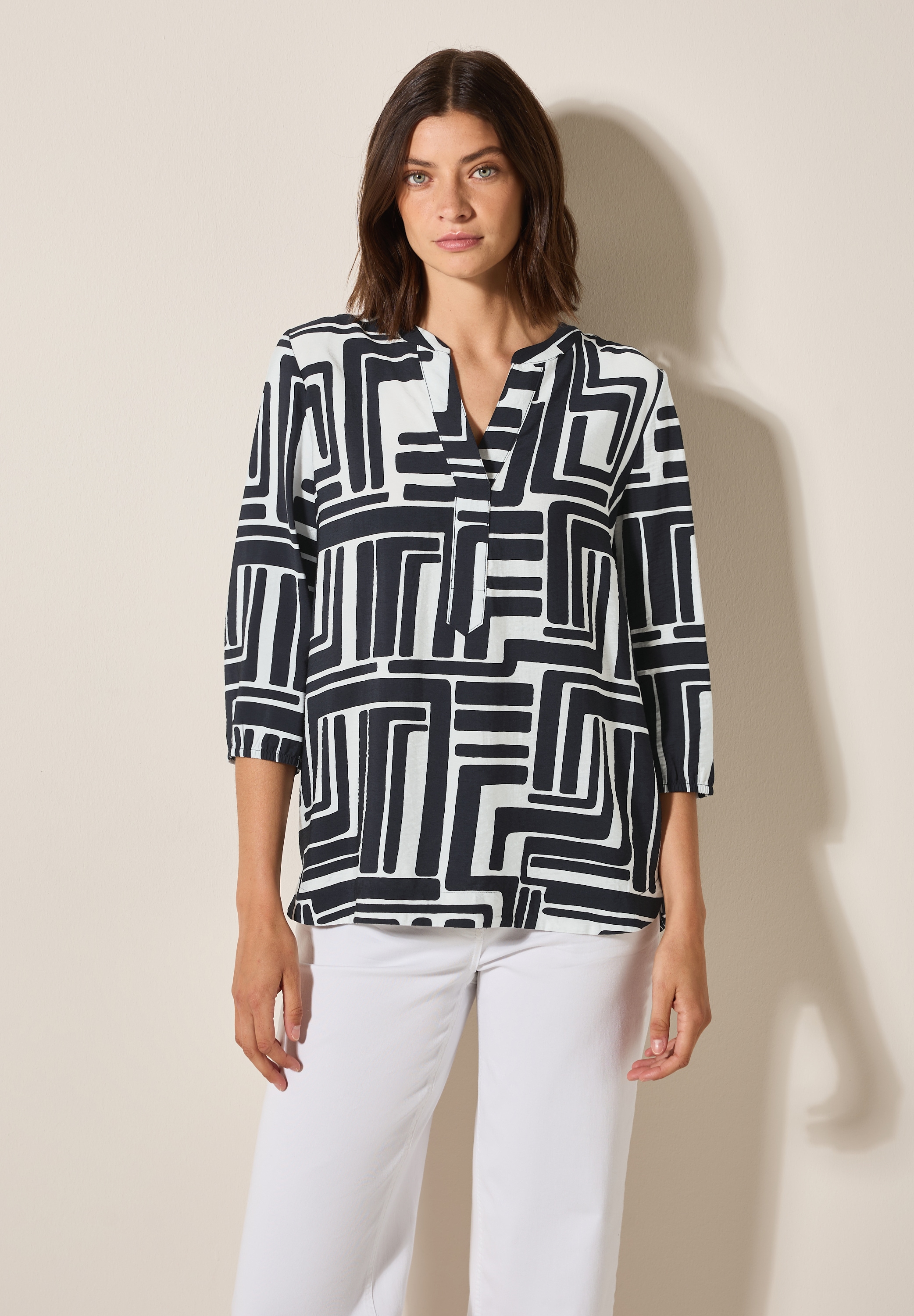 Cecil Druckbluse, mit grafischem Muster