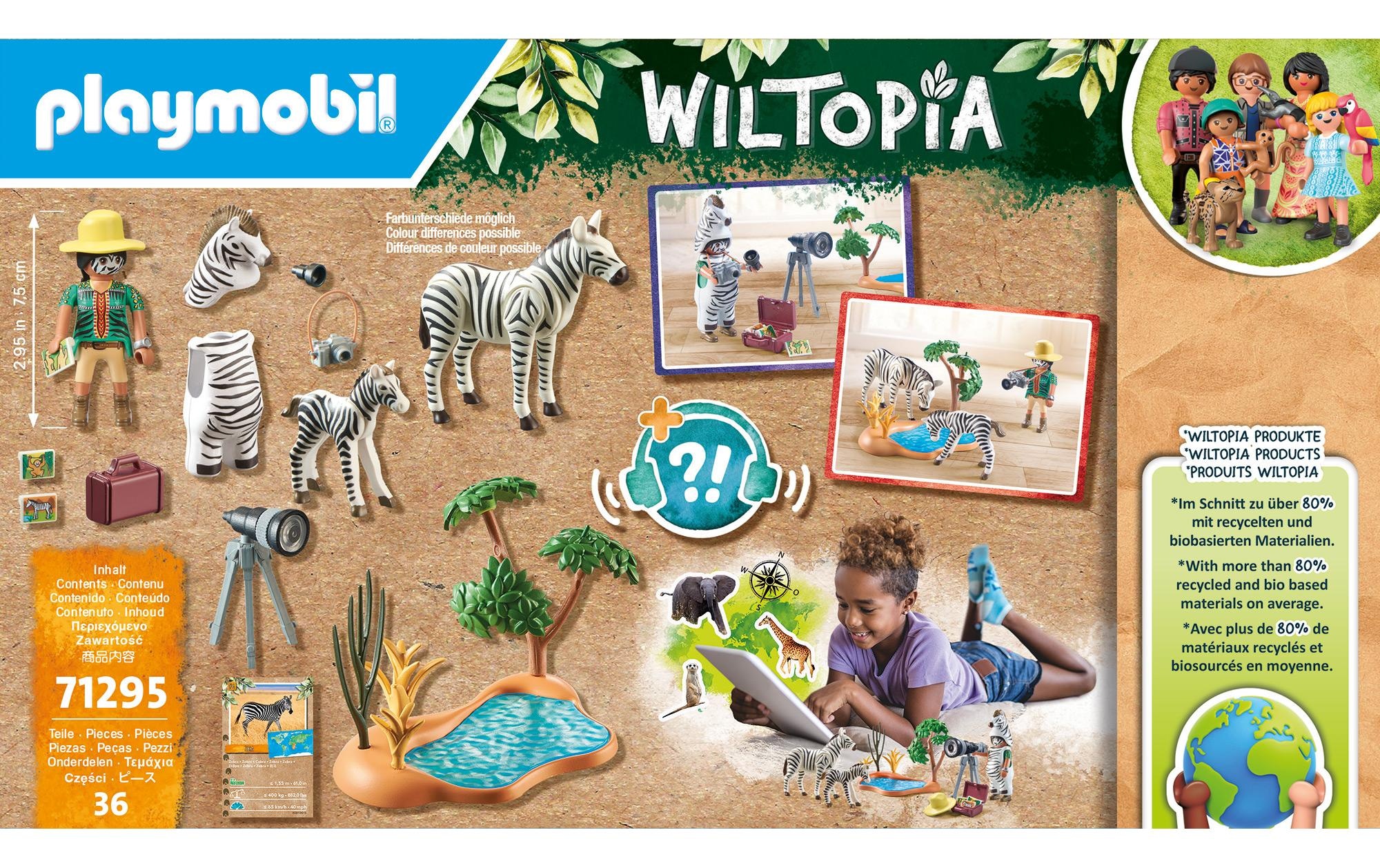 Playmobil® Spielbausteine »Wiltopia Unterwegs mit der Tierfotografin 71295«