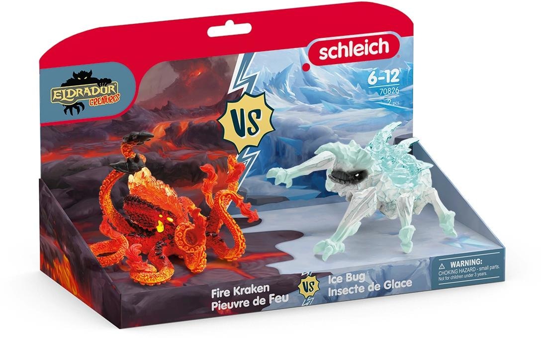 Schleich® Personnage de jeu »Eiskäfer vs. Feuerkrake«