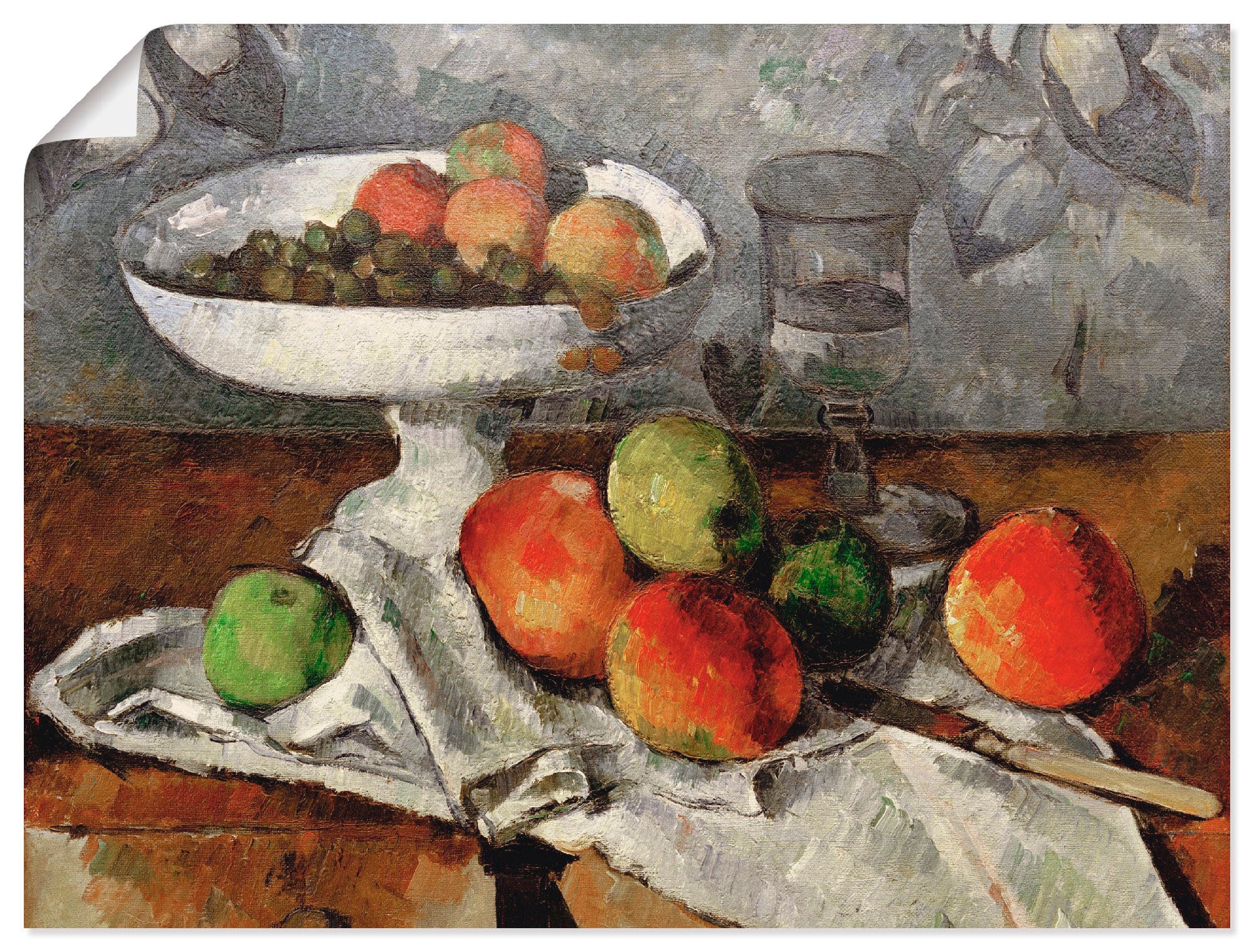 Image of Artland Wandbild »Stillleben mit Obstschale«, Arrangements, (1 St.), in vielen Grössen & Produktarten -Leinwandbild, Poster, Wandaufkleber / Wandtattoo auch für Badezimmer geeignet bei Ackermann Versand Schweiz