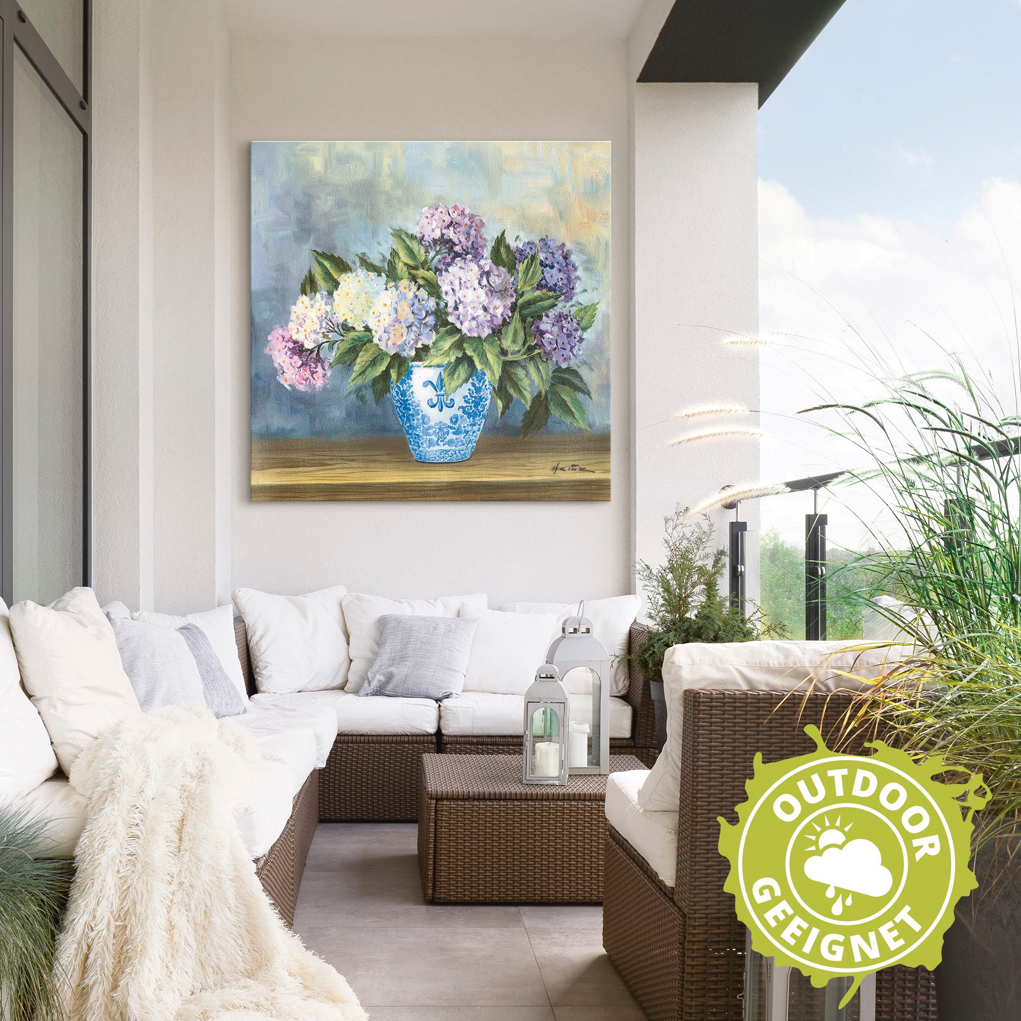 Artland Wandbild »Hortensien«, Blumenbilder, (1 St.), als Alubild, Outdoorbild, Leinwandbild in verschied. Grössen