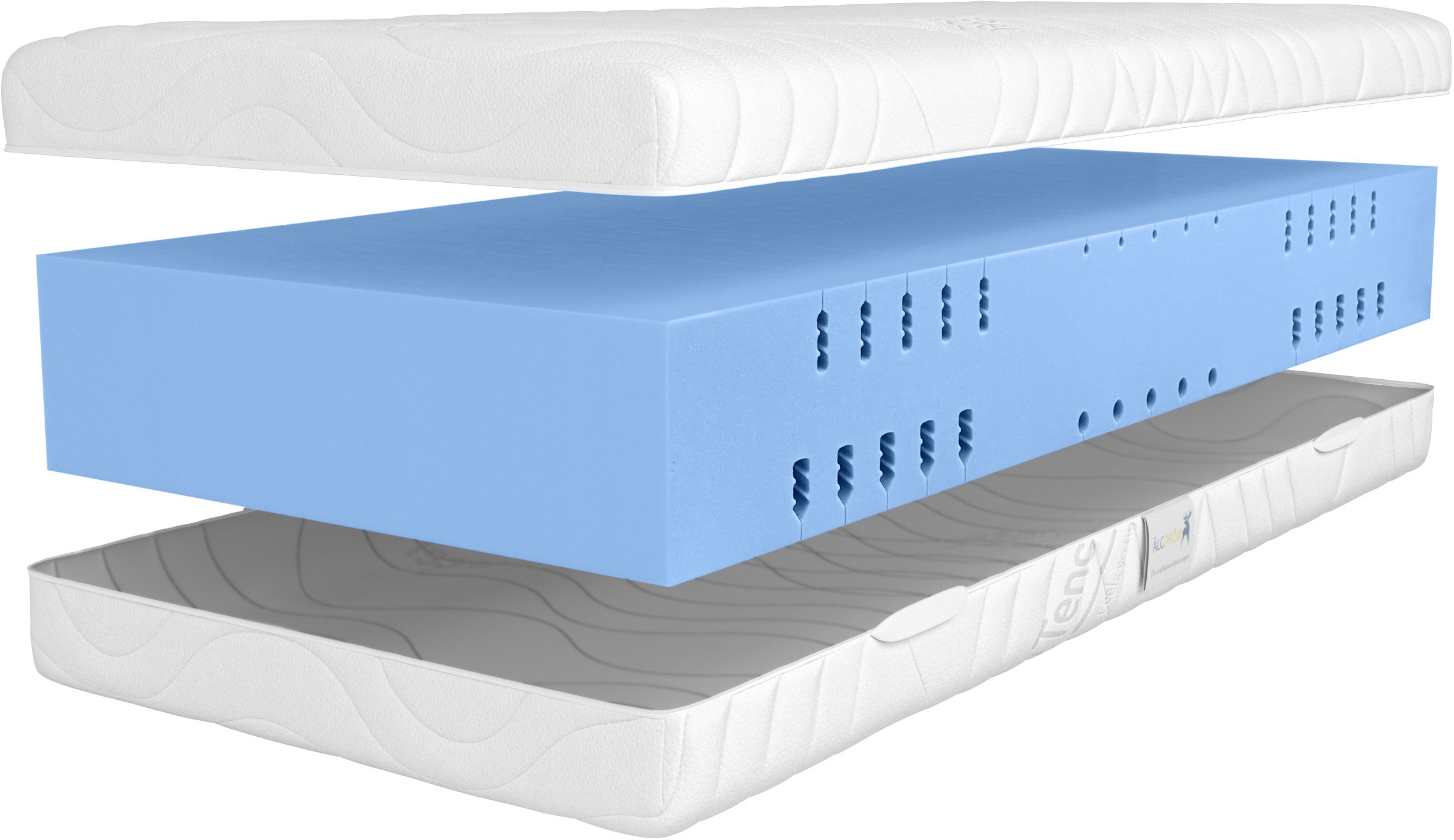 GOODproduct Kaltschaummatratze »NEUHEIT, PREMIUM Tornby, 90x200 cm, 140x200 cm & mehr, atmungsaktiv« 27 cm hoch Raumgewicht: 39 kg/m³ 1 Stk. tlg. Wendematratze H2+3/H3+4/H4+5, ergonomisch, langlebige Qualität (RG 39)