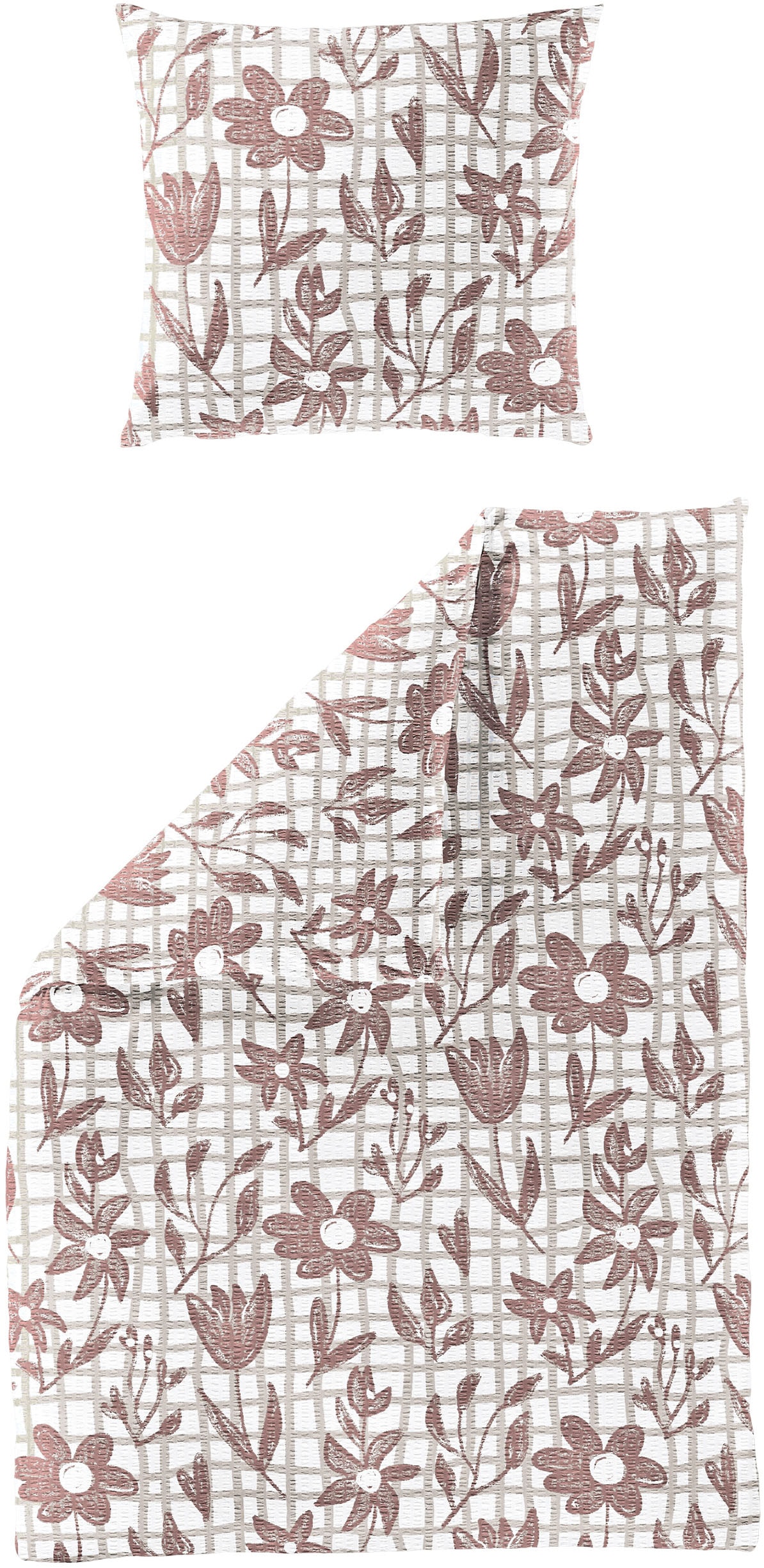 Image of BIERBAUM Bettwäsche "Bettwäsche 4185" 2 Seersucker, 100 % Baumwolle, pflegeleicht, bügelfrei, kühlend