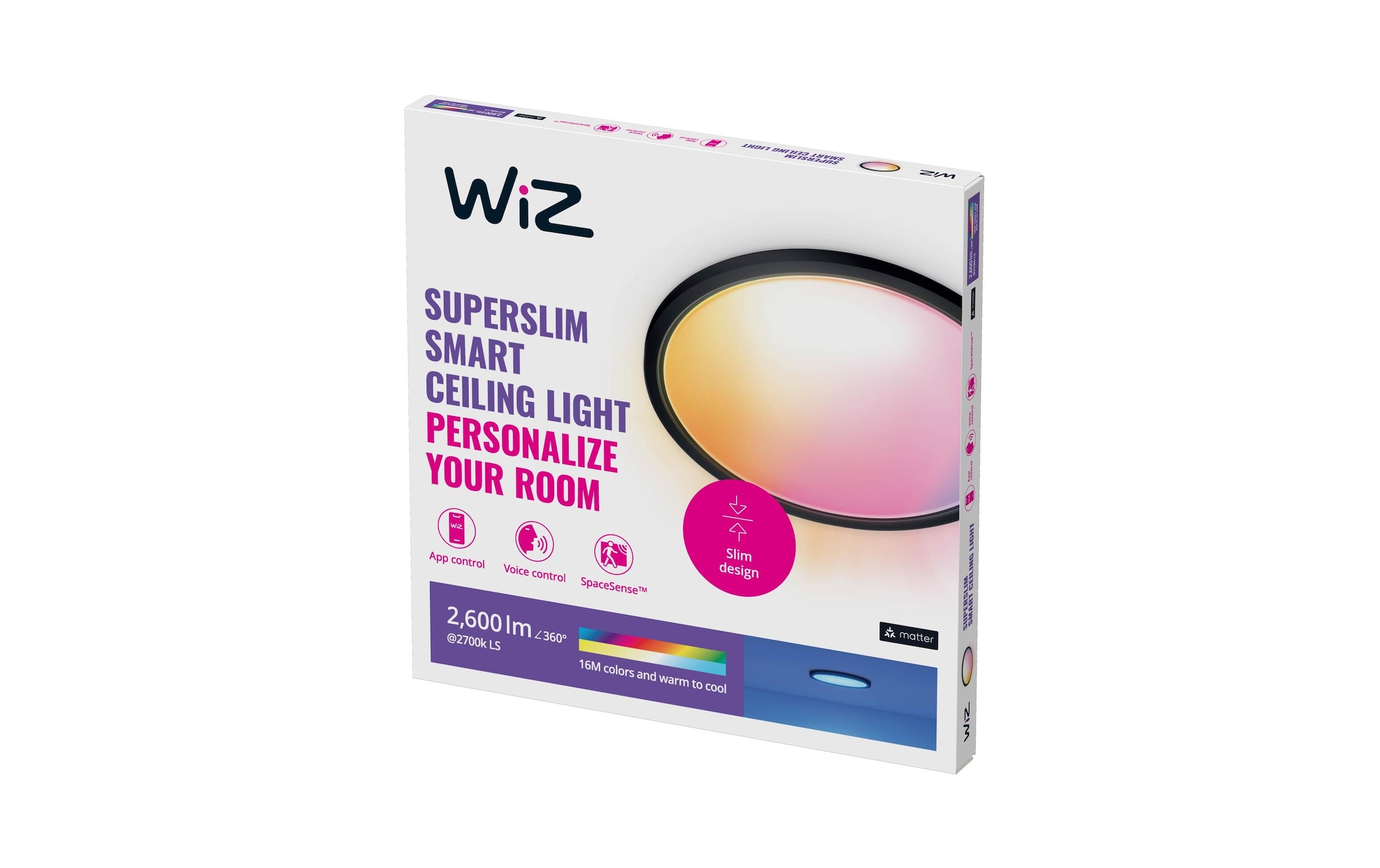 WiZ LED Deckenleuchte »SuperSlim 22W«