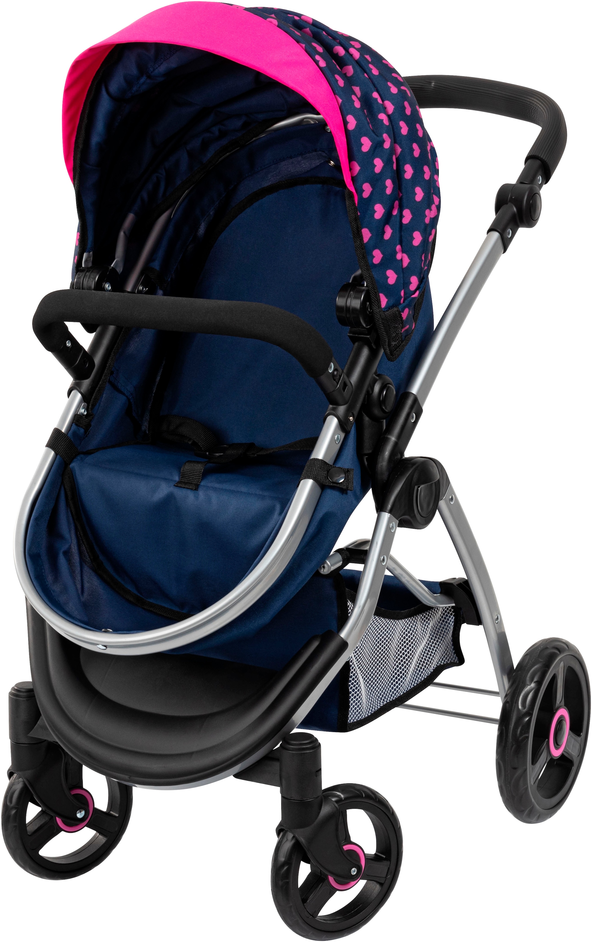 Bayer Kombi-Puppenwagen »City Max blau« mit Wickeltasche