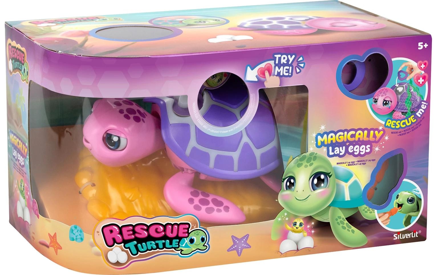 Silverlit Spielfigur »Spielzeugfigur Digifriends Rescue Turtle interaktiv«