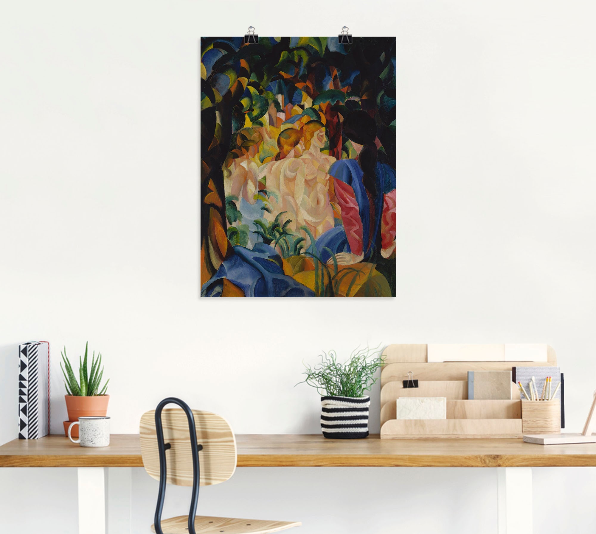 Artland Wandbild »Badende Mädchen. 1913.«, Frau, (1 St.), als Alubild, Leinwandbild, Wandaufkleber oder Poster in versch. Grössen