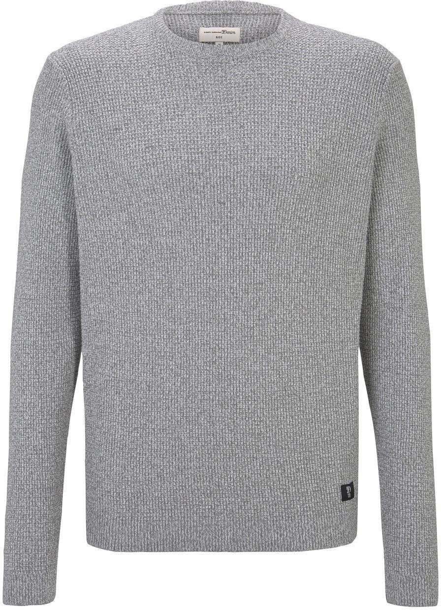 Image of TOM TAILOR Denim Rundhalspullover, in melierter Optik bei Ackermann Versand Schweiz