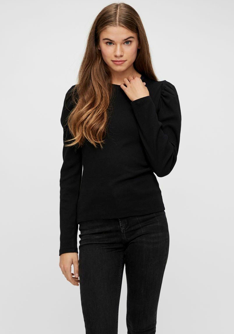 Image of pieces Langarmshirt »PCANNA«, in gestreift oder uni bei Ackermann Versand Schweiz