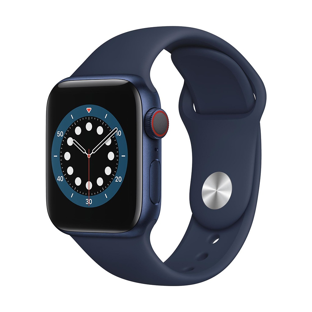 Image of Apple Smartwatch »Serie 6, GPS Cellular, 40 mm Aluminium-Gehäuse mit Sportarmband«, (Watch OS M06Q3FD/A) bei Ackermann Versand Schweiz